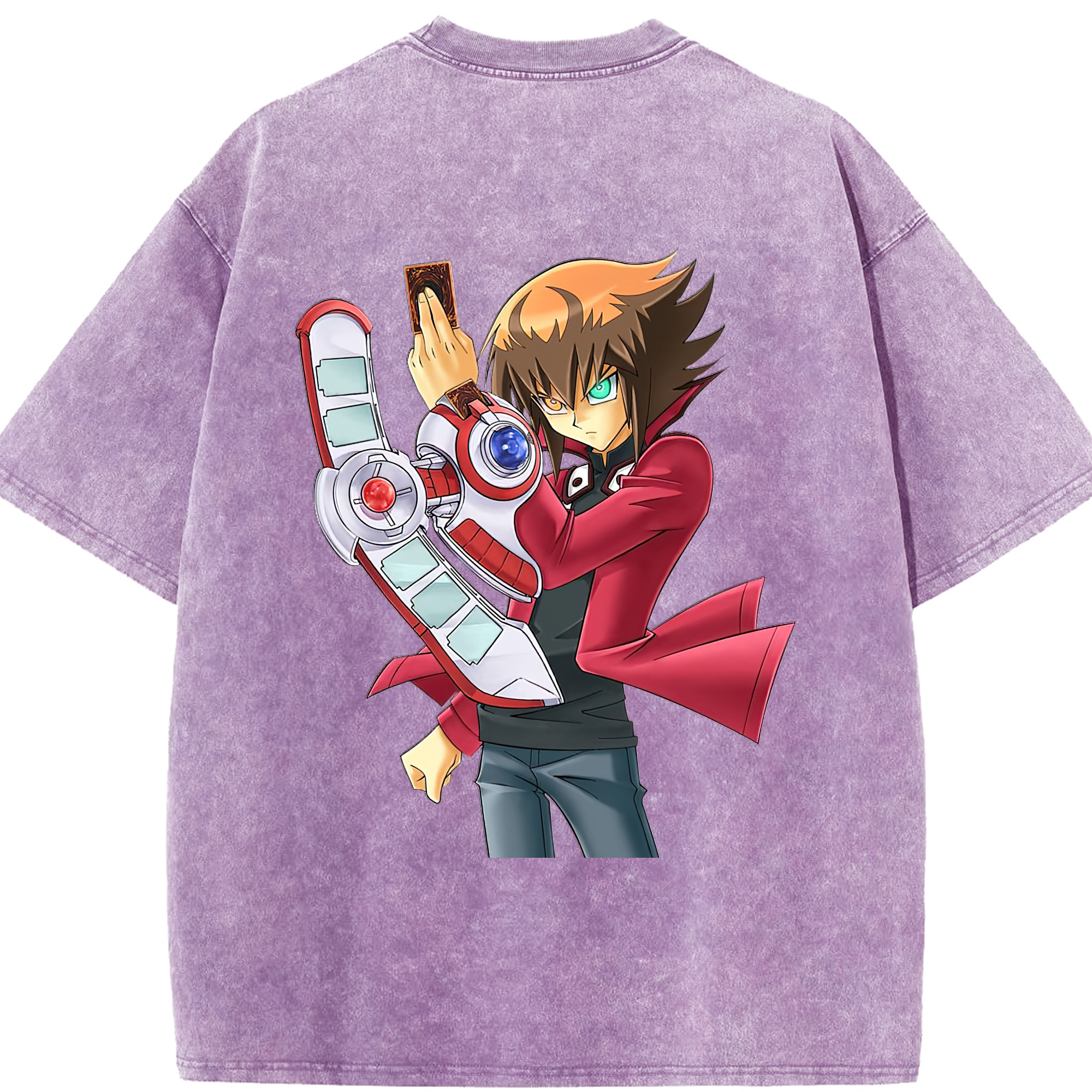 （画像用） 遊☆戯☆王 Yu-Gi-Oh! 綿100% ヴィンテージ風 半袖Tシャツ（背面プリント）