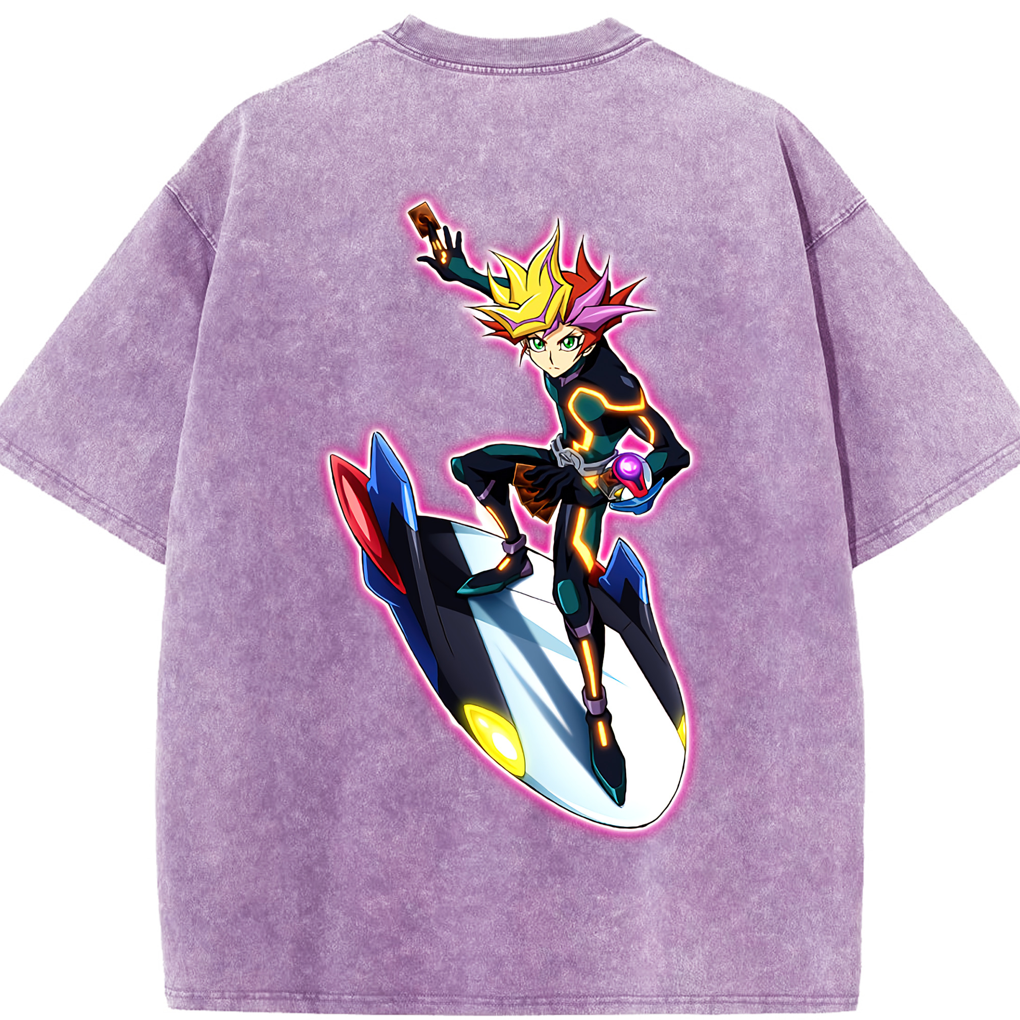 （画像用） 遊☆戯☆王 Yu-Gi-Oh! 綿100% ヴィンテージ風 半袖Tシャツ（背面プリント）