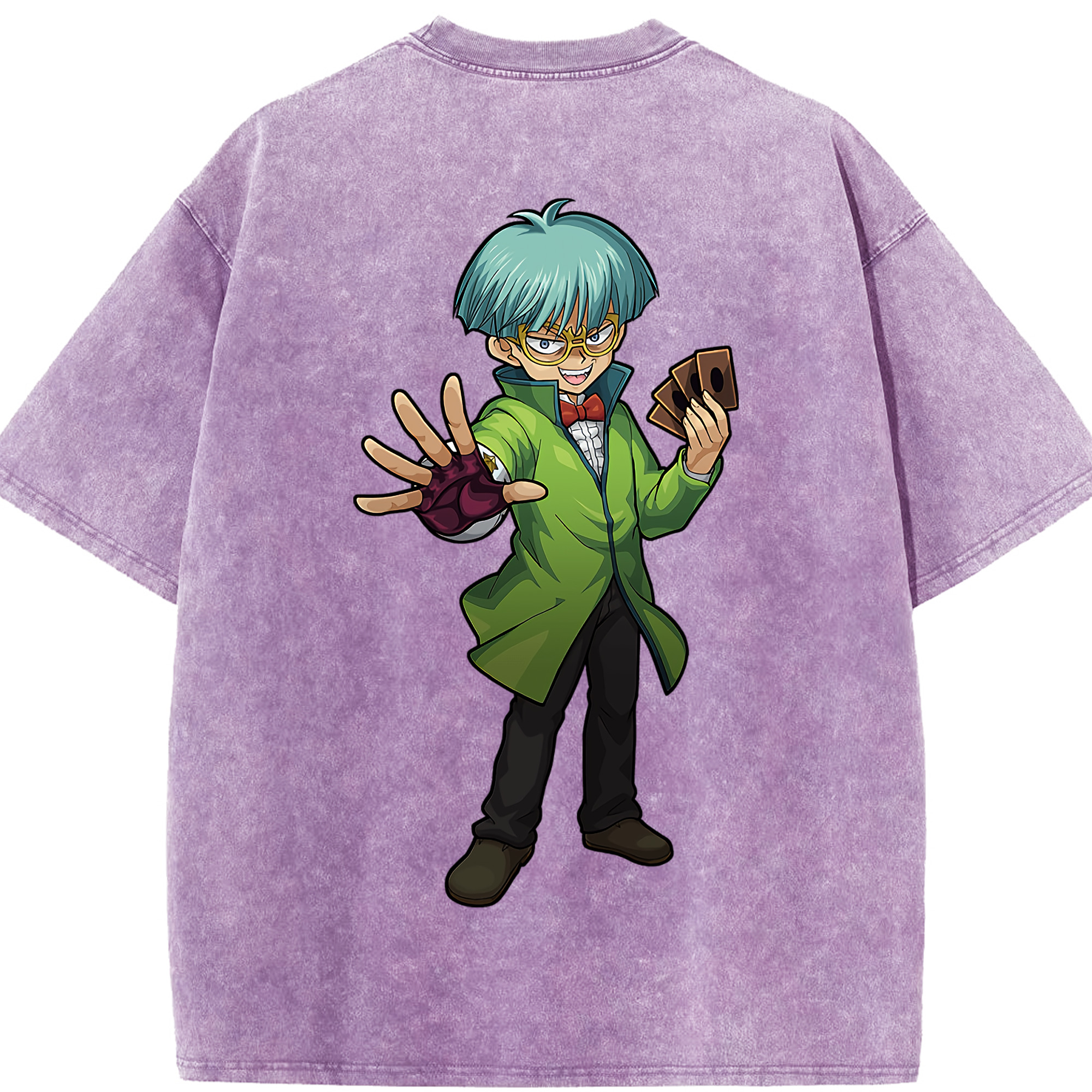 （画像用） 遊☆戯☆王 Yu-Gi-Oh! 綿100% ヴィンテージ風 半袖Tシャツ（背面プリント）