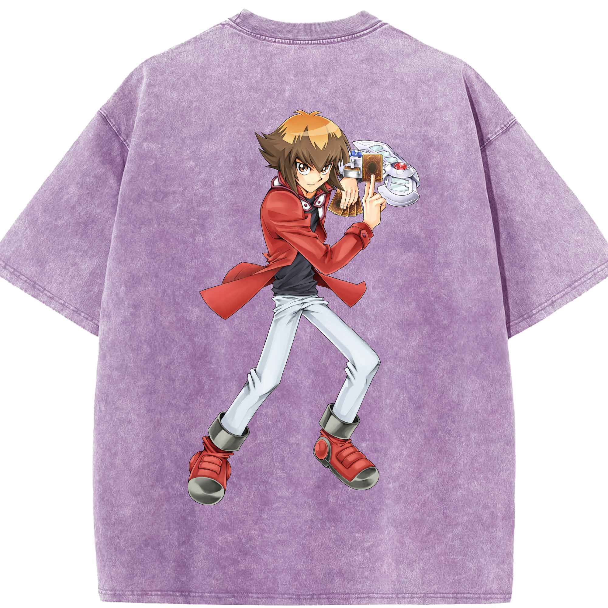 （画像用） 遊☆戯☆王 Yu-Gi-Oh! 綿100% ヴィンテージ風 半袖Tシャツ（背面プリント）