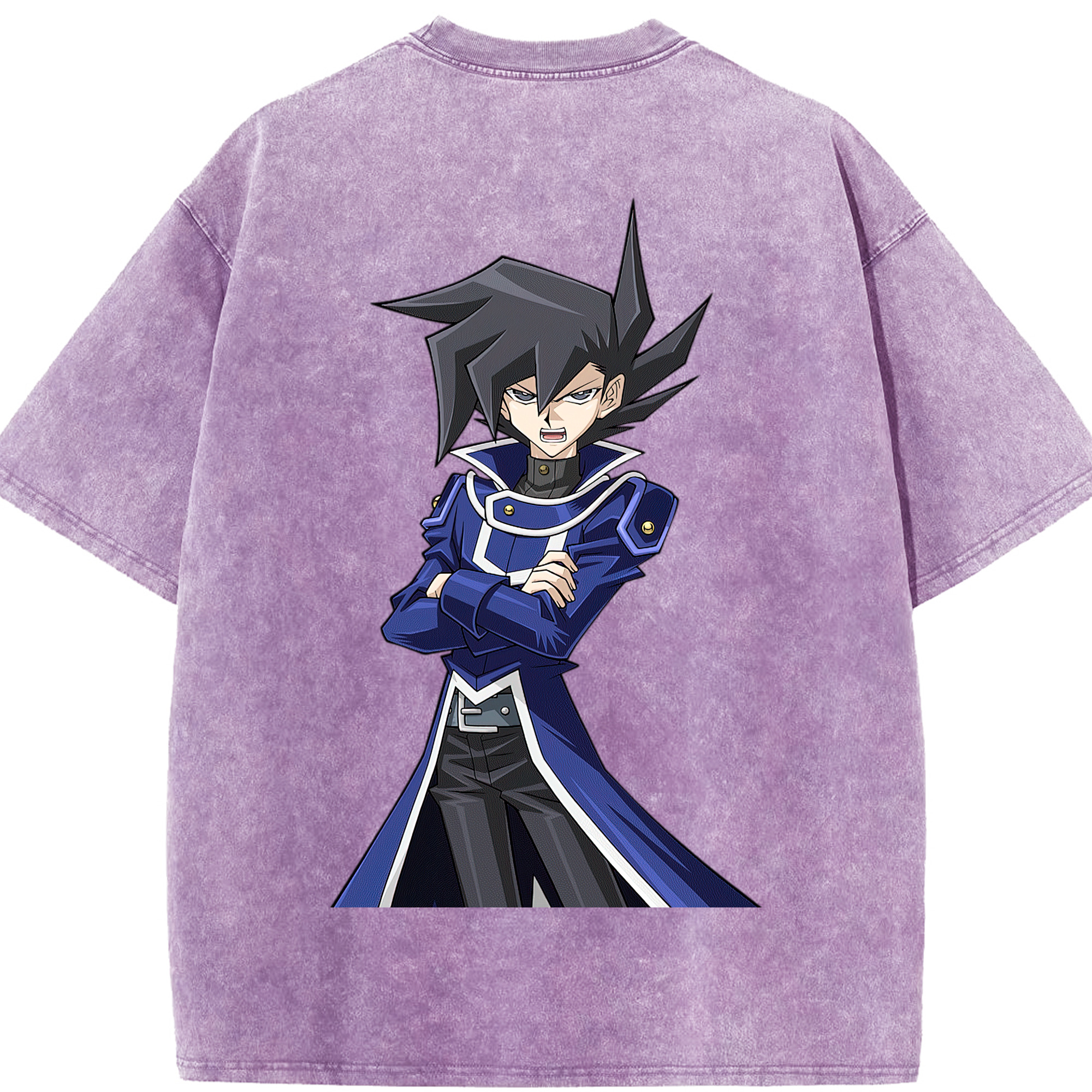 （画像用） 遊☆戯☆王 Yu-Gi-Oh! 綿100% ヴィンテージ風 半袖Tシャツ（背面プリント）