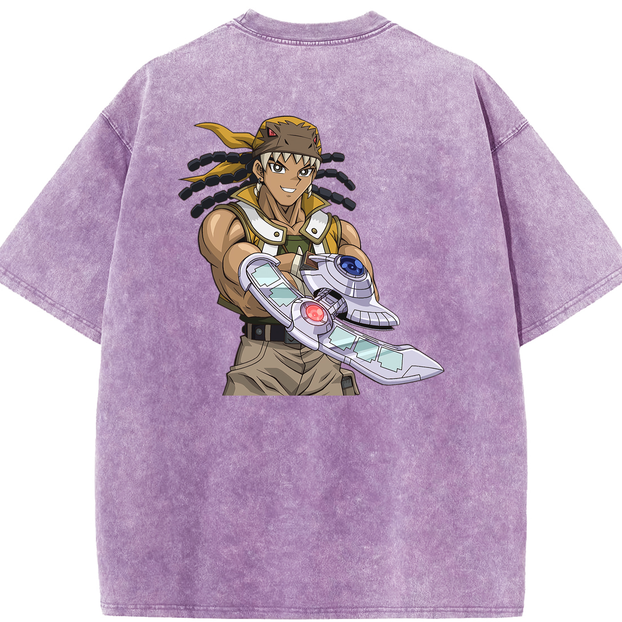 （画像用） 遊☆戯☆王 Yu-Gi-Oh! 綿100% ヴィンテージ風 半袖Tシャツ（背面プリント）