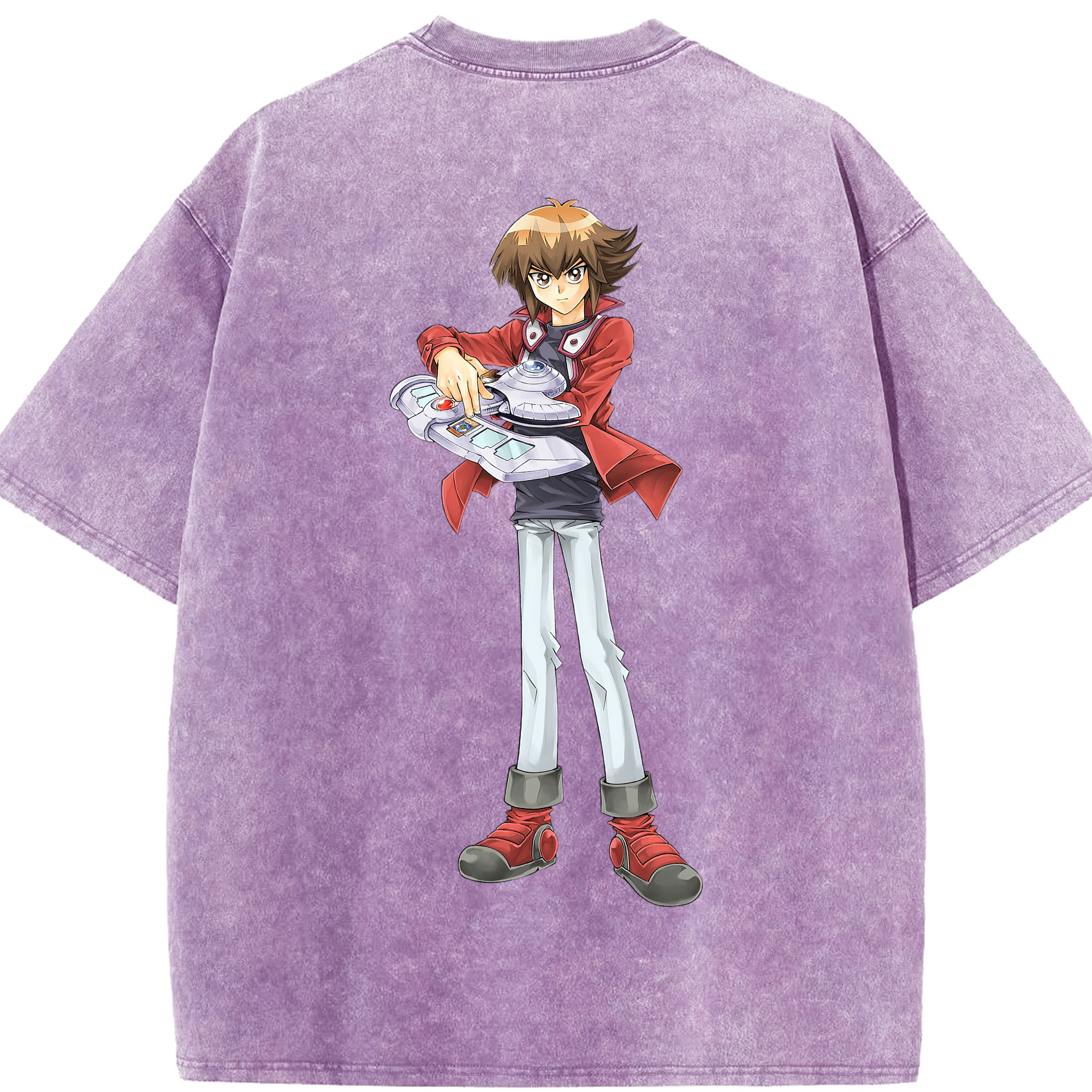 （画像用） 遊☆戯☆王 Yu-Gi-Oh! 綿100% ヴィンテージ風 半袖Tシャツ（背面プリント）