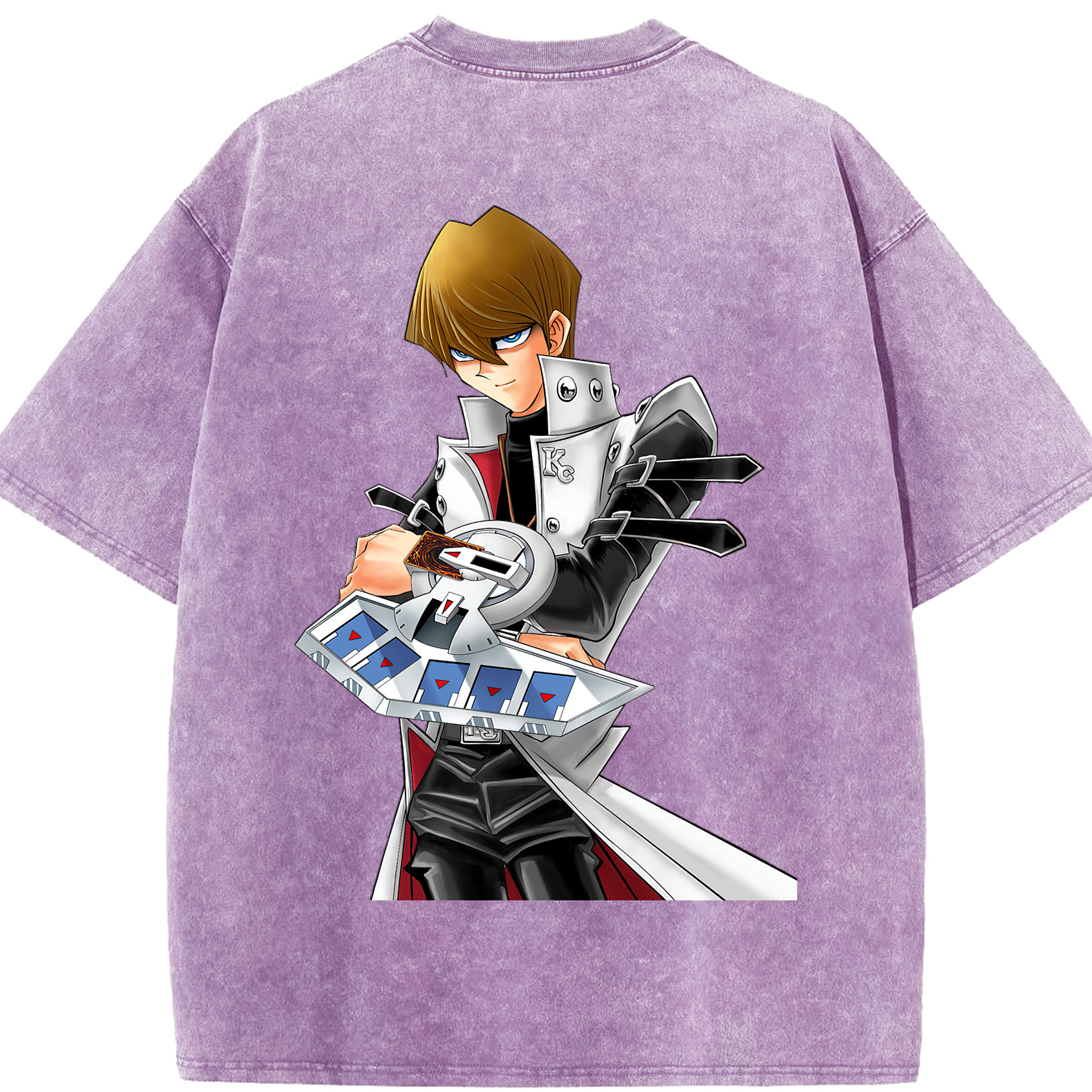 （画像用） 遊☆戯☆王 Yu-Gi-Oh! 綿100% ヴィンテージ風 半袖Tシャツ（背面プリント）
