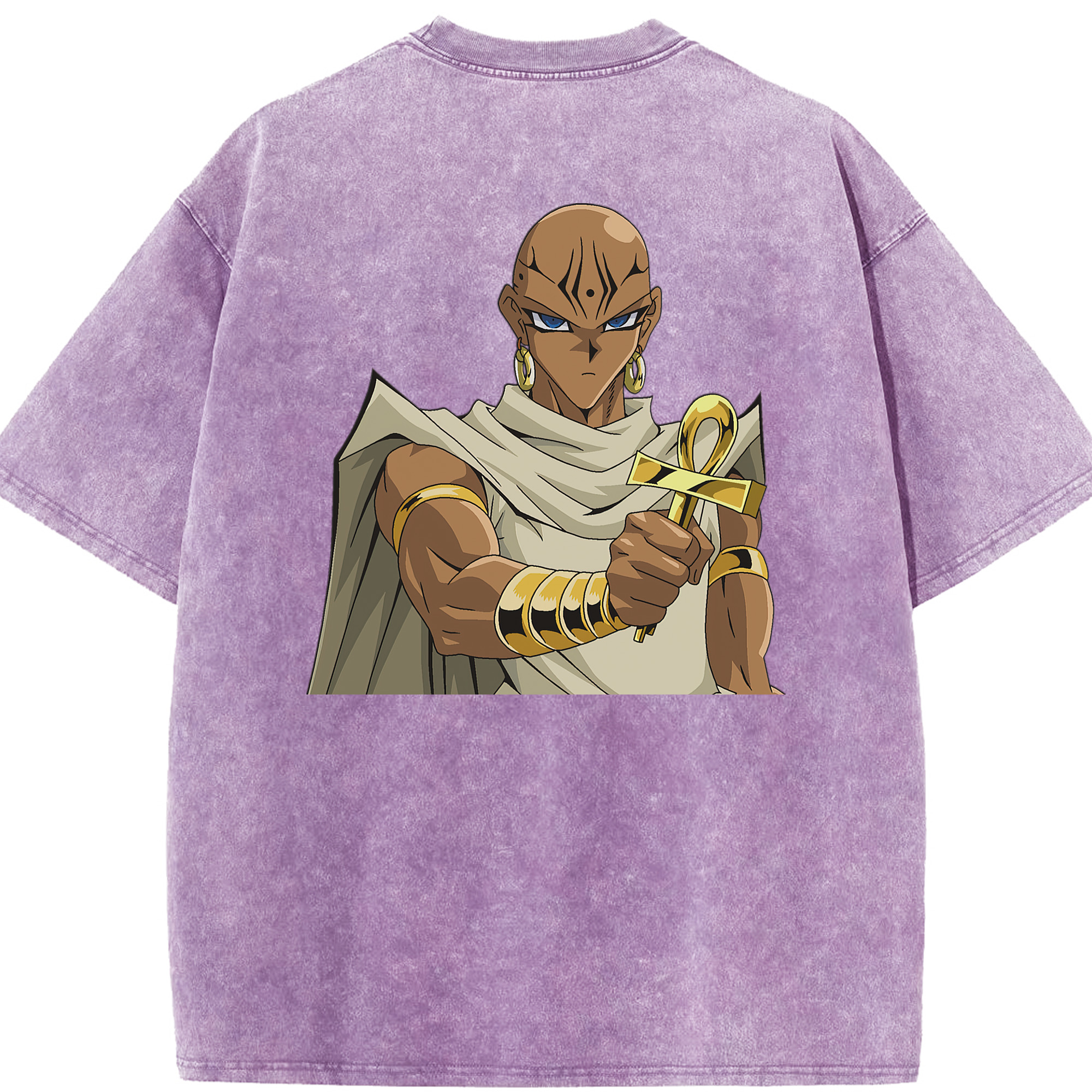 （画像用） 遊☆戯☆王 Yu-Gi-Oh! 綿100% ヴィンテージ風 半袖Tシャツ（背面プリント）