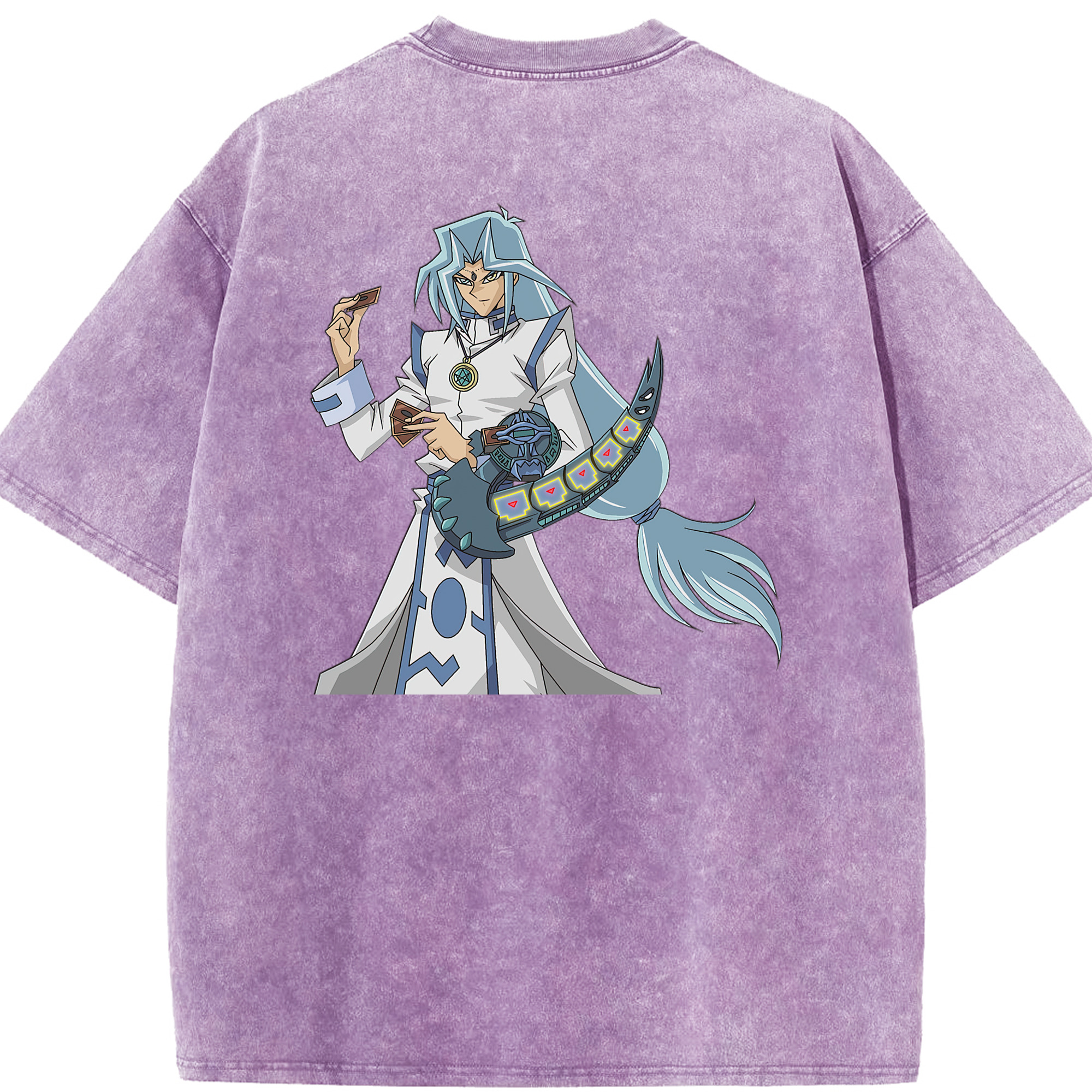 （画像用） 遊☆戯☆王 Yu-Gi-Oh! 綿100% ヴィンテージ風 半袖Tシャツ（背面プリント）