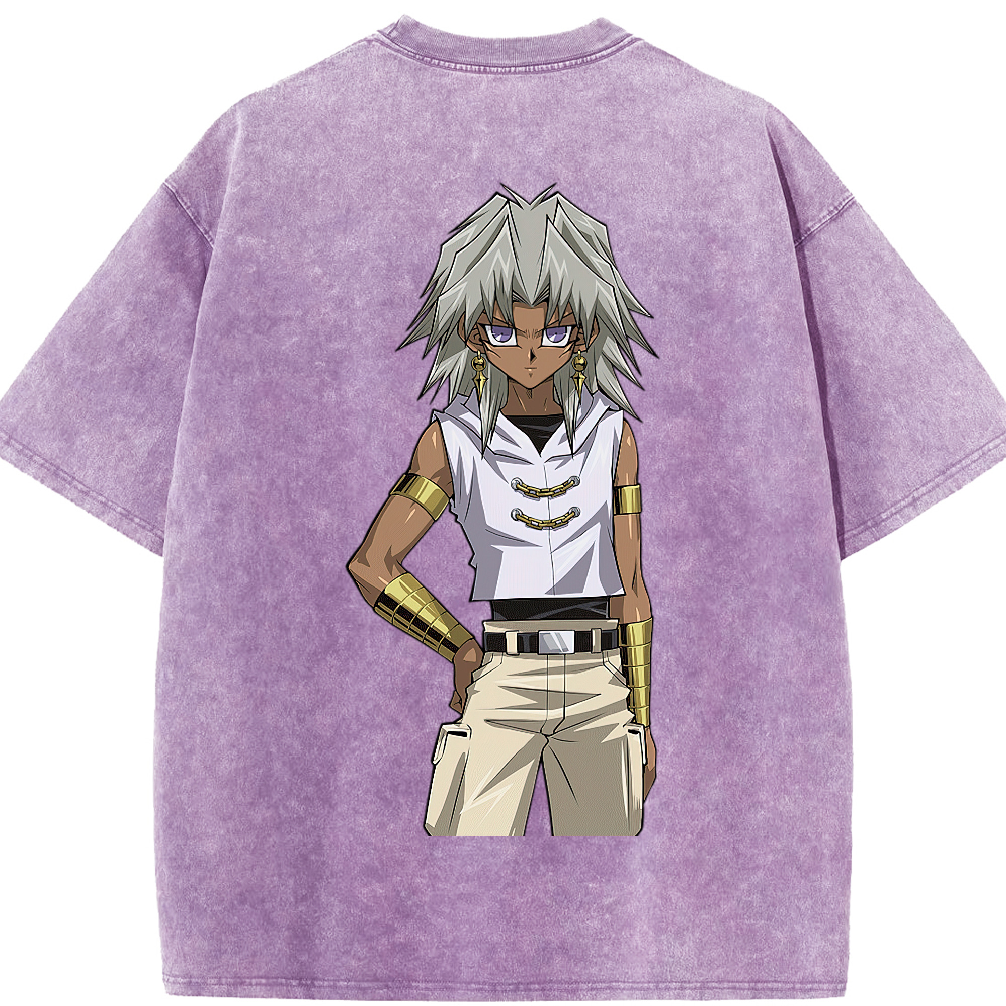 （画像用） 遊☆戯☆王 Yu-Gi-Oh! 綿100% ヴィンテージ風 半袖Tシャツ（背面プリント）