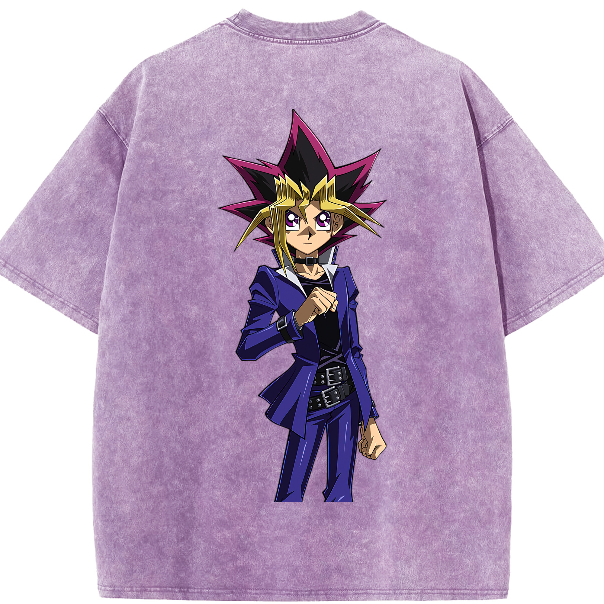 （画像用） 遊☆戯☆王 Yu-Gi-Oh! 綿100% ヴィンテージ風 半袖Tシャツ（背面プリント）
