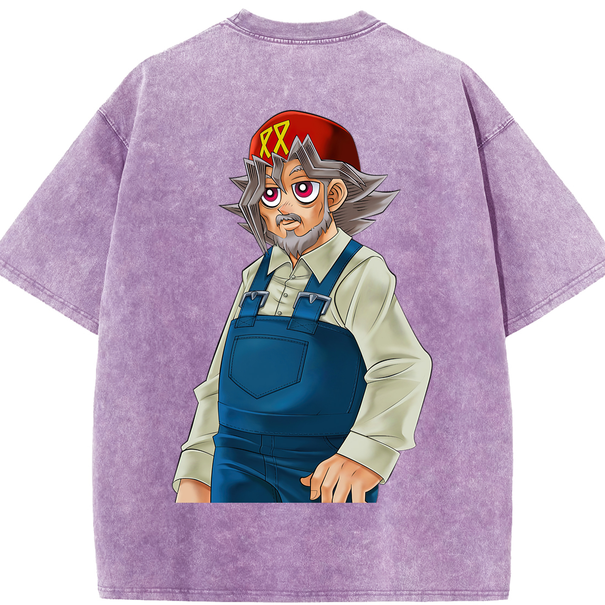 （画像用） 遊☆戯☆王 Yu-Gi-Oh! 綿100% ヴィンテージ風 半袖Tシャツ（背面プリント）