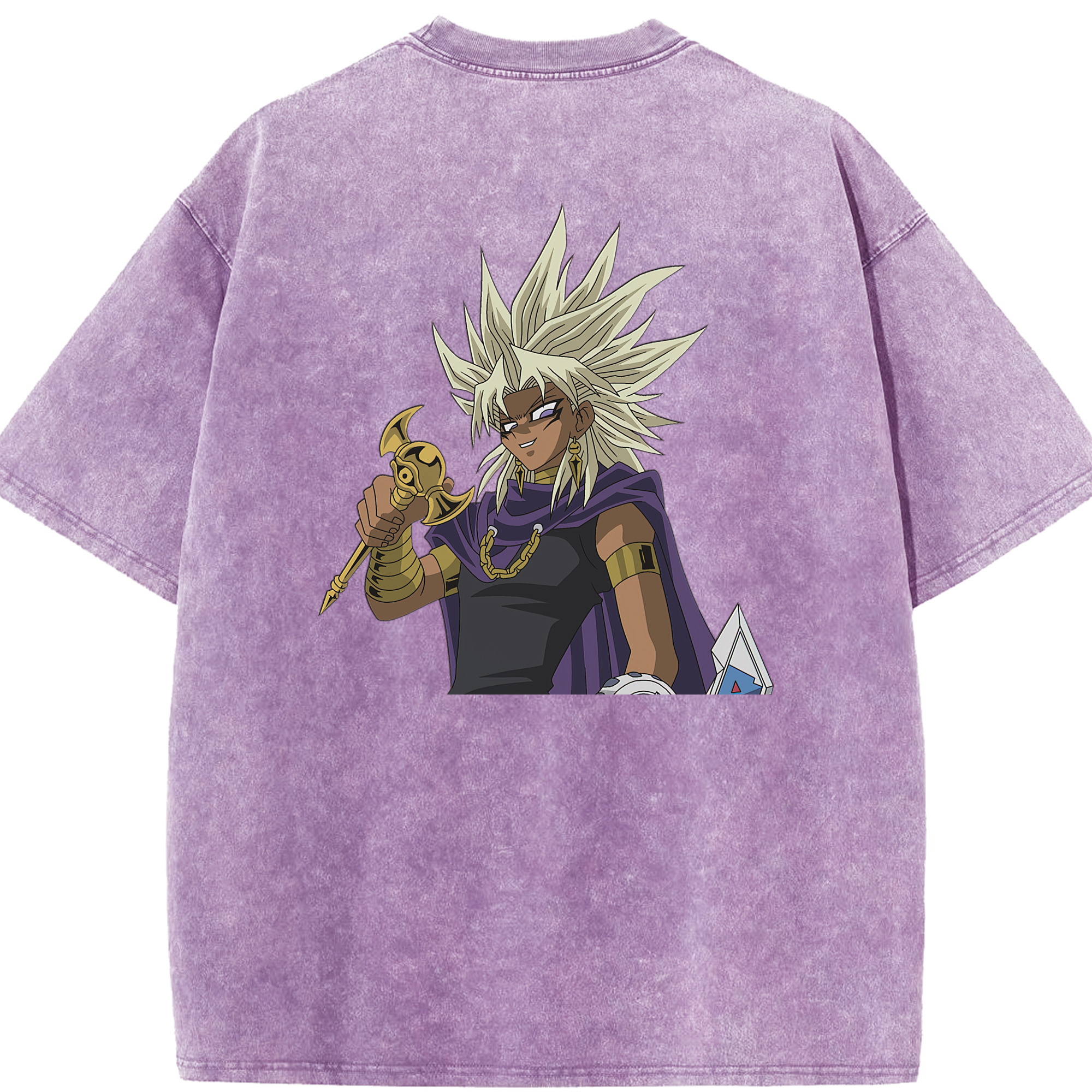 （画像用） 遊☆戯☆王 Yu-Gi-Oh! 綿100% ヴィンテージ風 半袖Tシャツ（背面プリント）