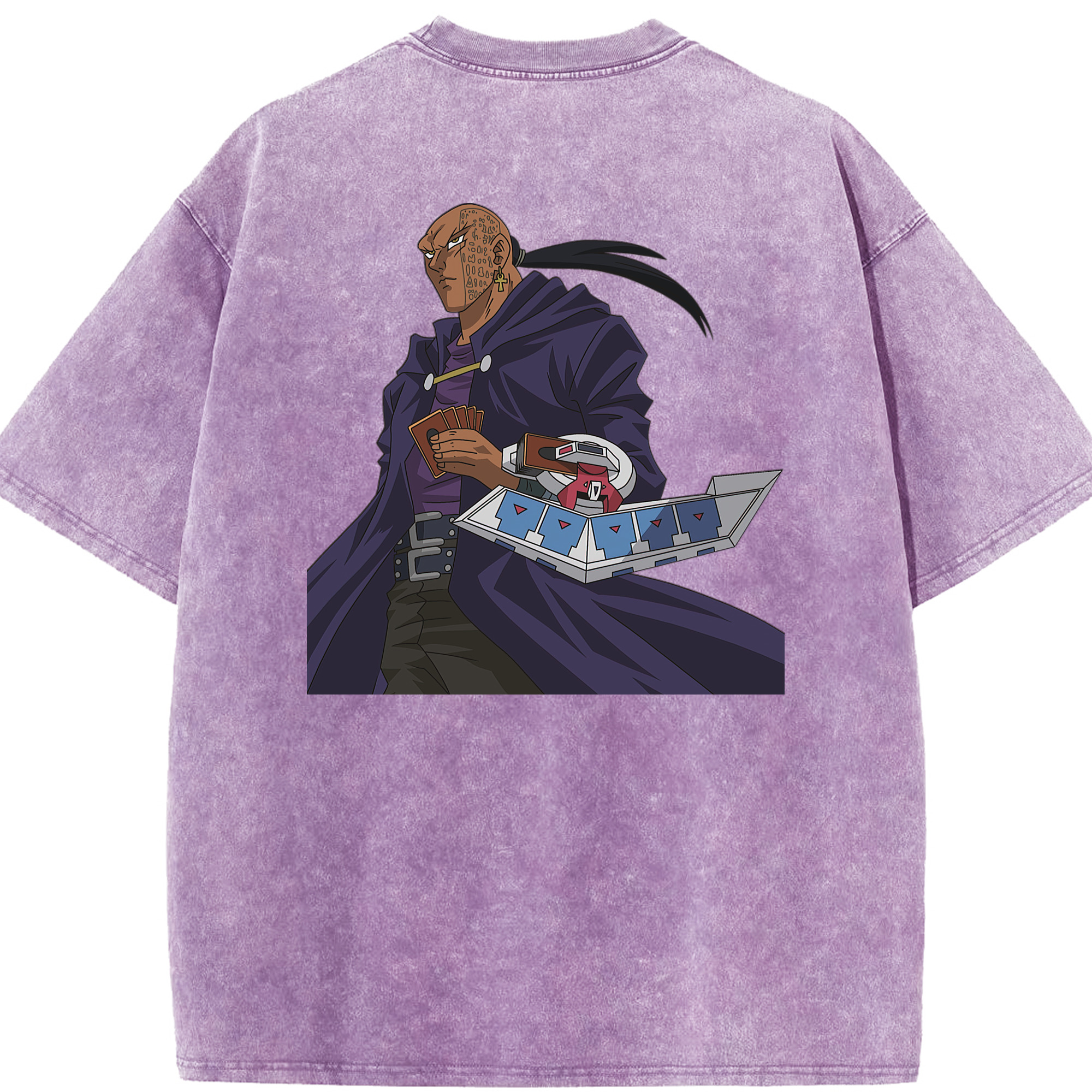 （画像用） 遊☆戯☆王 Yu-Gi-Oh! 綿100% ヴィンテージ風 半袖Tシャツ（背面プリント）