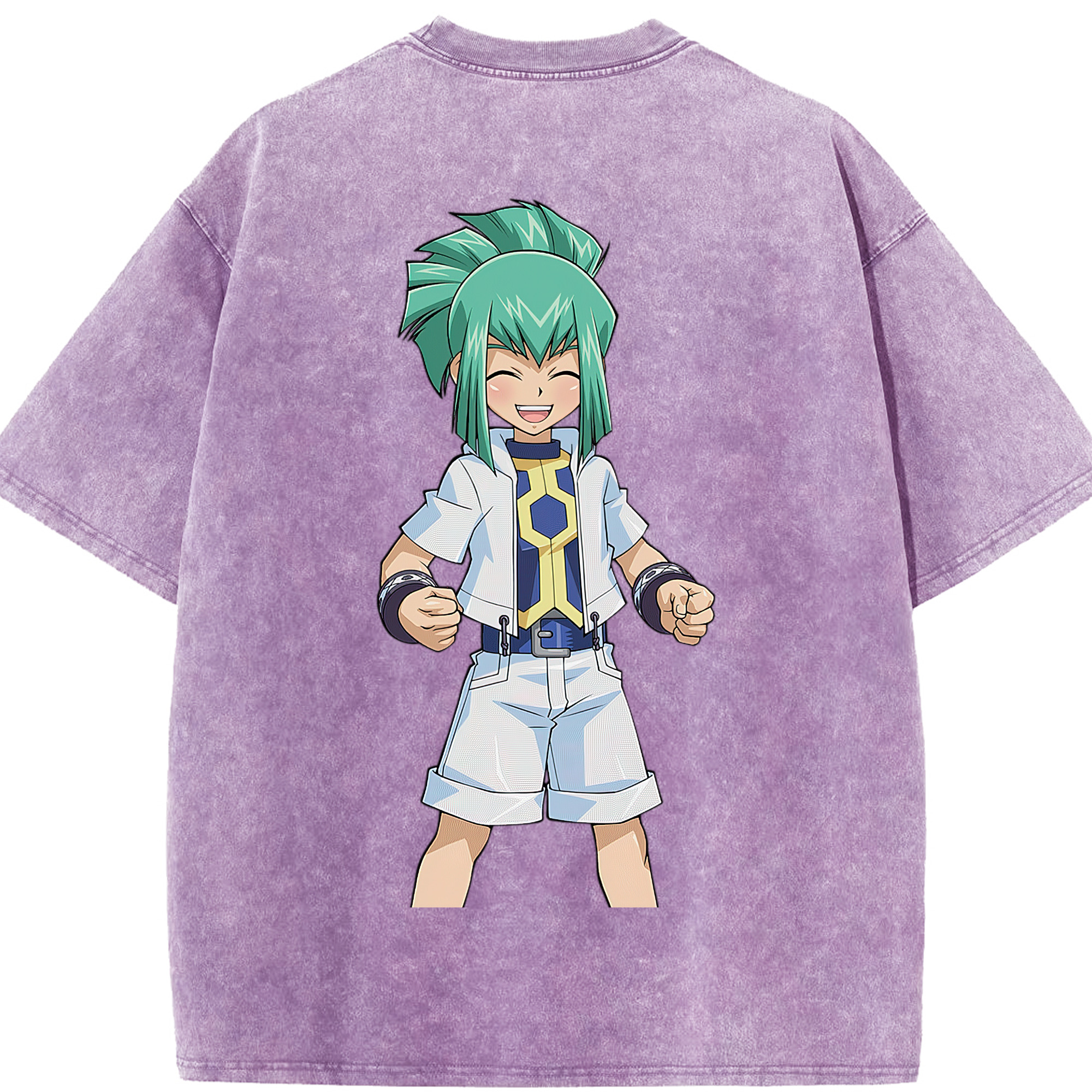 （画像用） 遊☆戯☆王 Yu-Gi-Oh! 綿100% ヴィンテージ風 半袖Tシャツ（背面プリント）