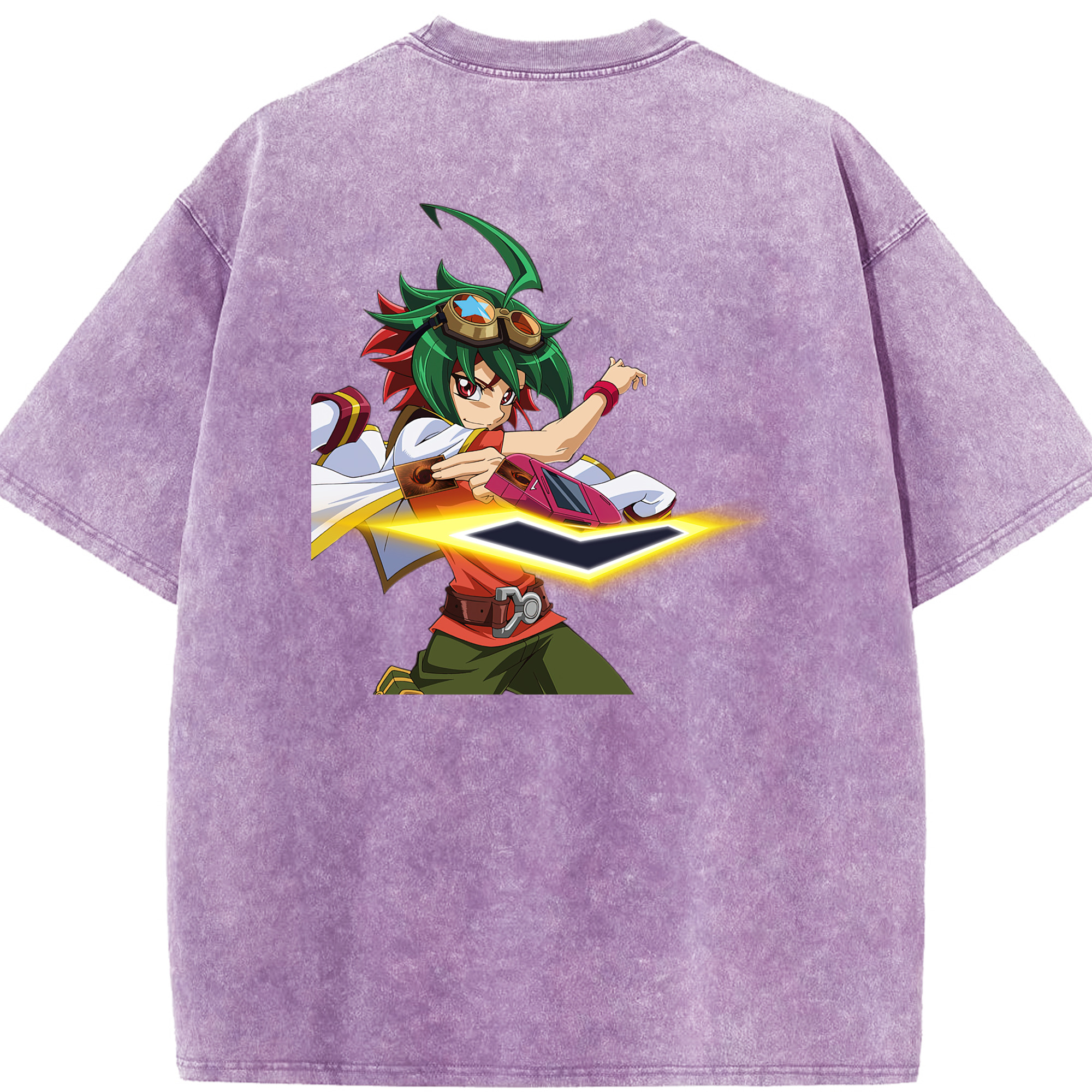 （画像用） 遊☆戯☆王 Yu-Gi-Oh! 綿100% ヴィンテージ風 半袖Tシャツ（背面プリント）