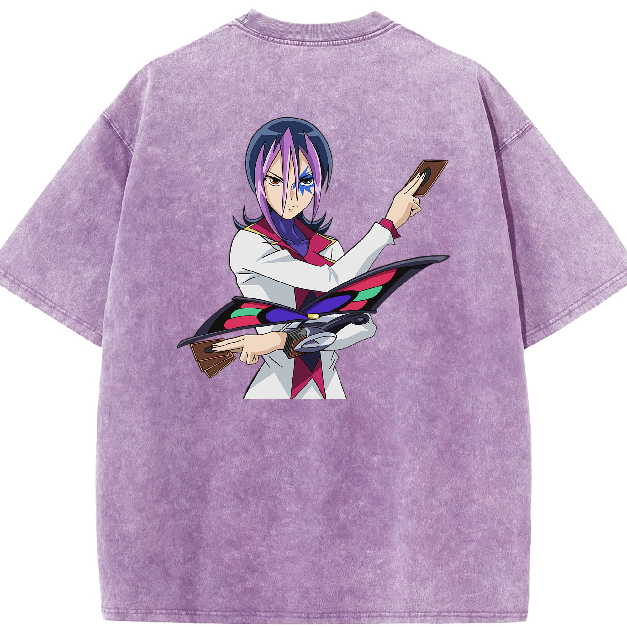 （画像用） 遊☆戯☆王 Yu-Gi-Oh! 綿100% ヴィンテージ風 半袖Tシャツ（背面プリント）