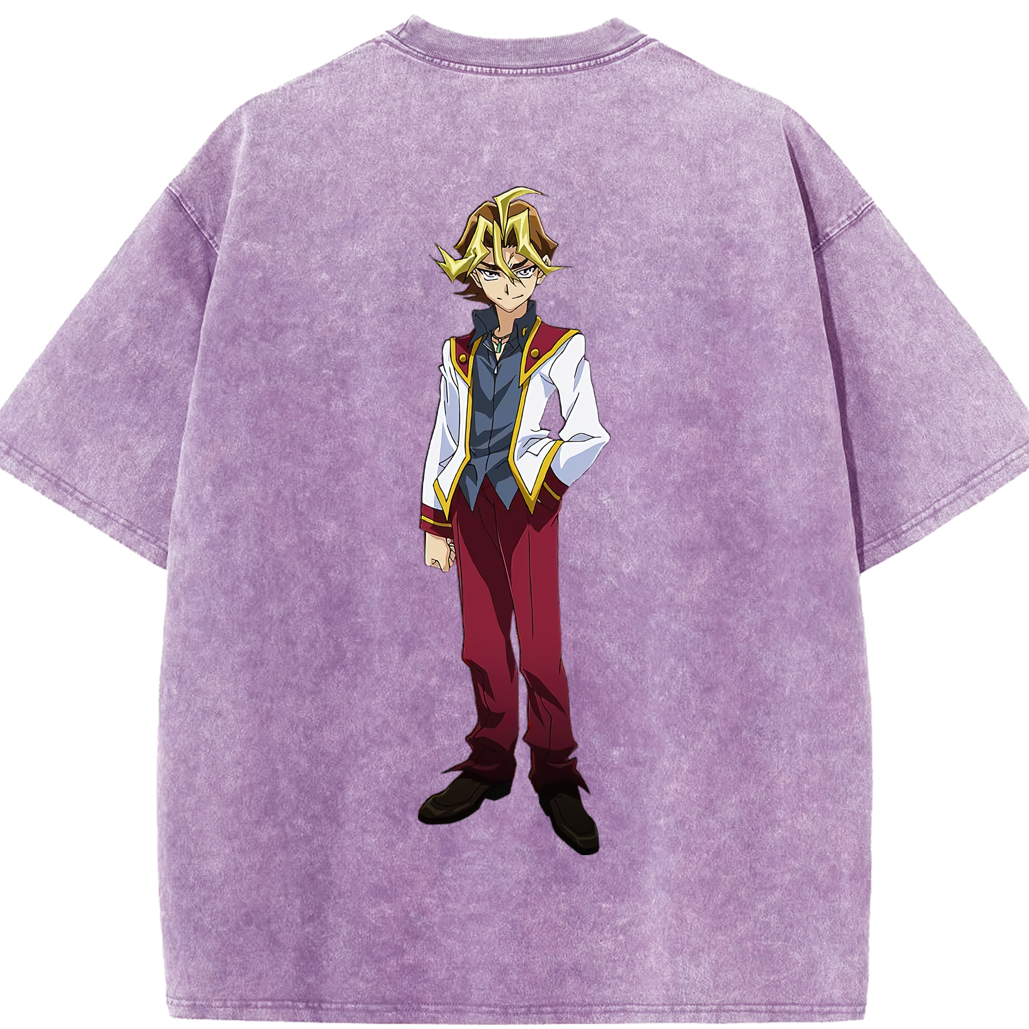 （画像用） 遊☆戯☆王 Yu-Gi-Oh! 綿100% ヴィンテージ風 半袖Tシャツ（背面プリント）