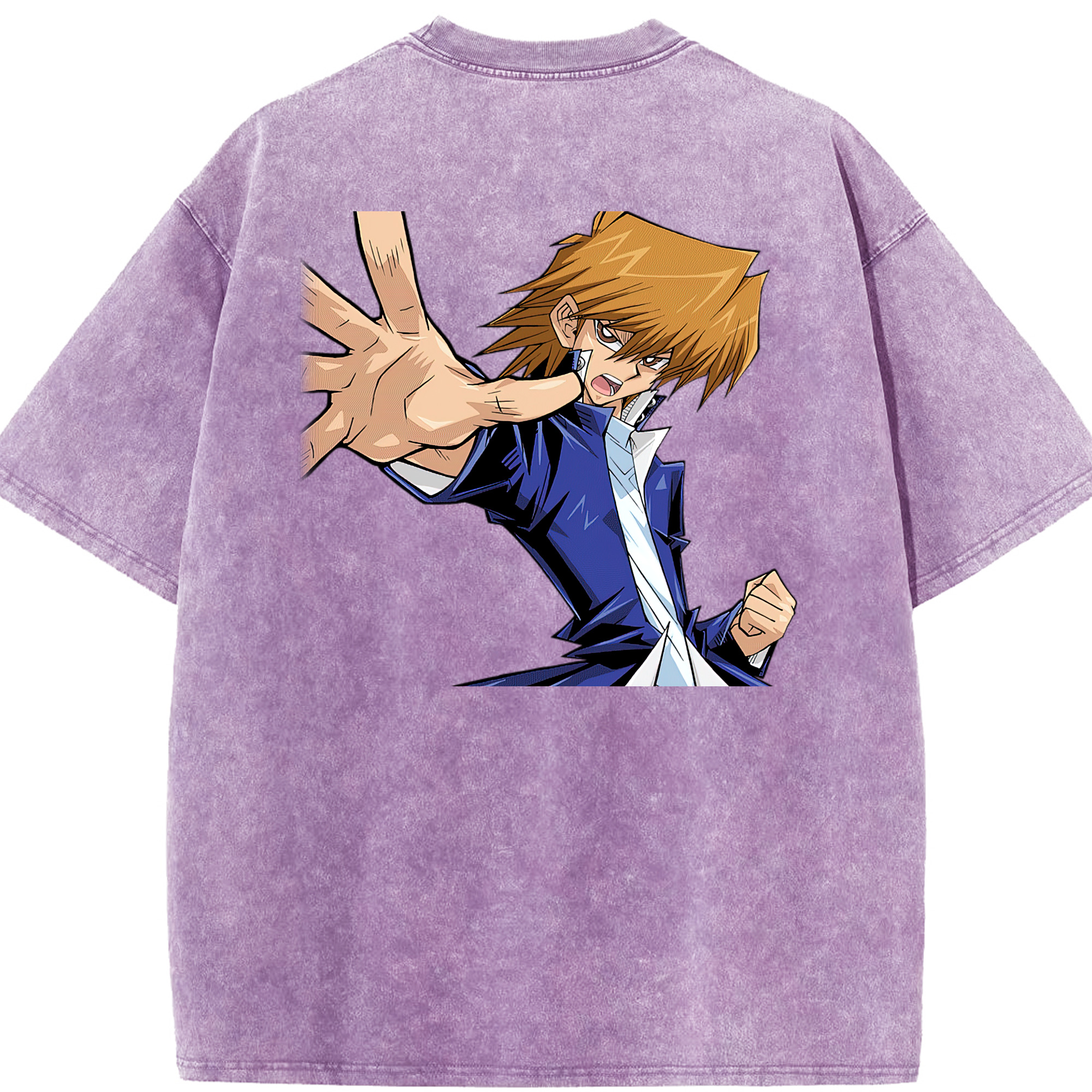 （画像用） 遊☆戯☆王 Yu-Gi-Oh! 綿100% ヴィンテージ風 半袖Tシャツ（背面プリント）