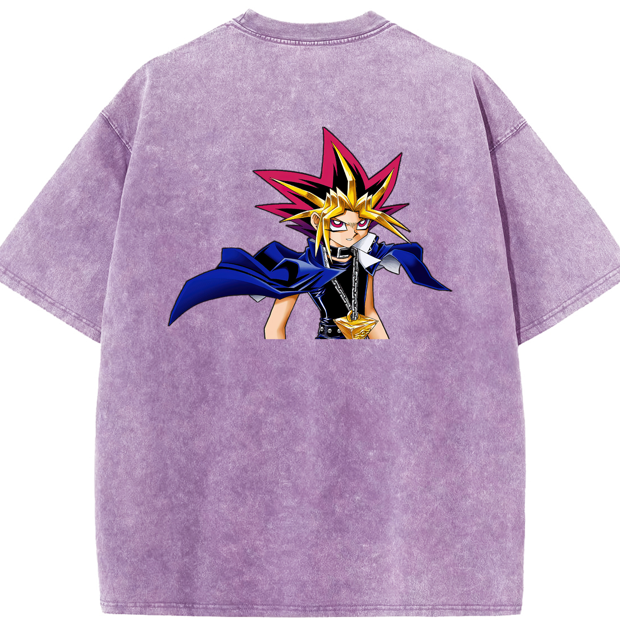 （画像用） 遊☆戯☆王 Yu-Gi-Oh! 綿100% ヴィンテージ風 半袖Tシャツ（背面プリント）