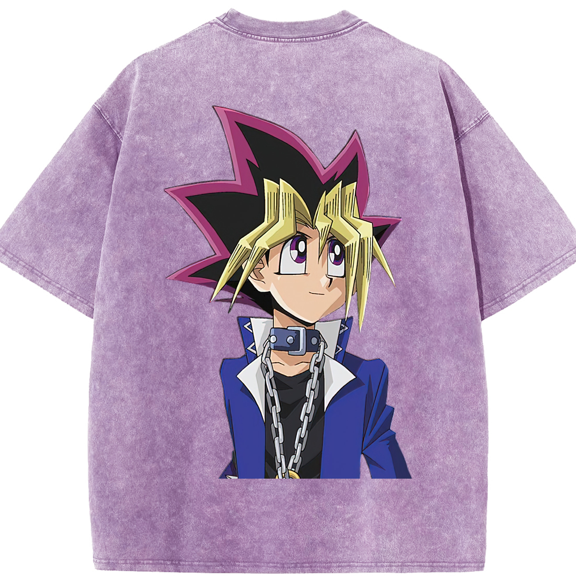 （画像用） 遊☆戯☆王 Yu-Gi-Oh! 綿100% ヴィンテージ風 半袖Tシャツ（背面プリント）