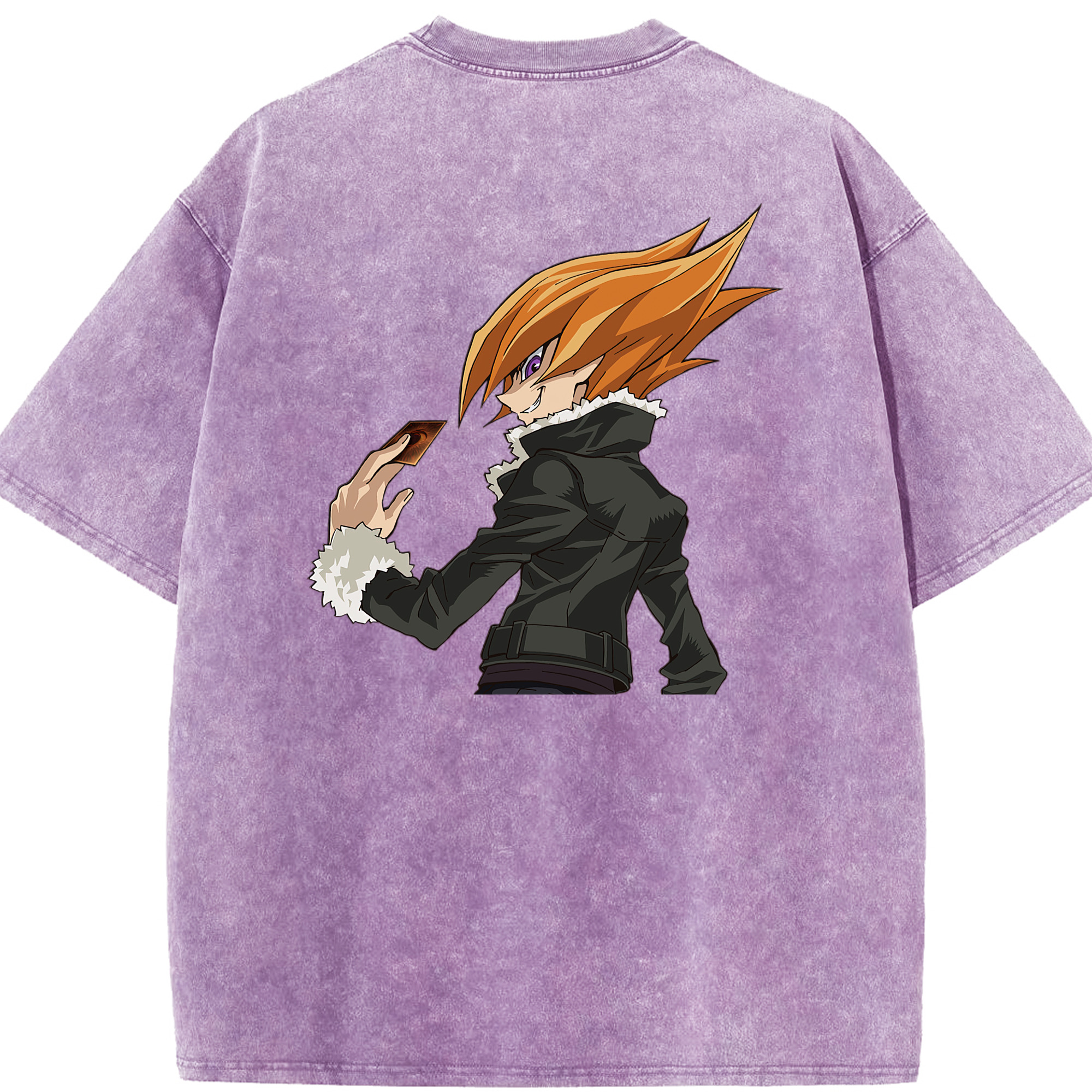 （画像用） 遊☆戯☆王 Yu-Gi-Oh! 綿100% ヴィンテージ風 半袖Tシャツ（背面プリント）
