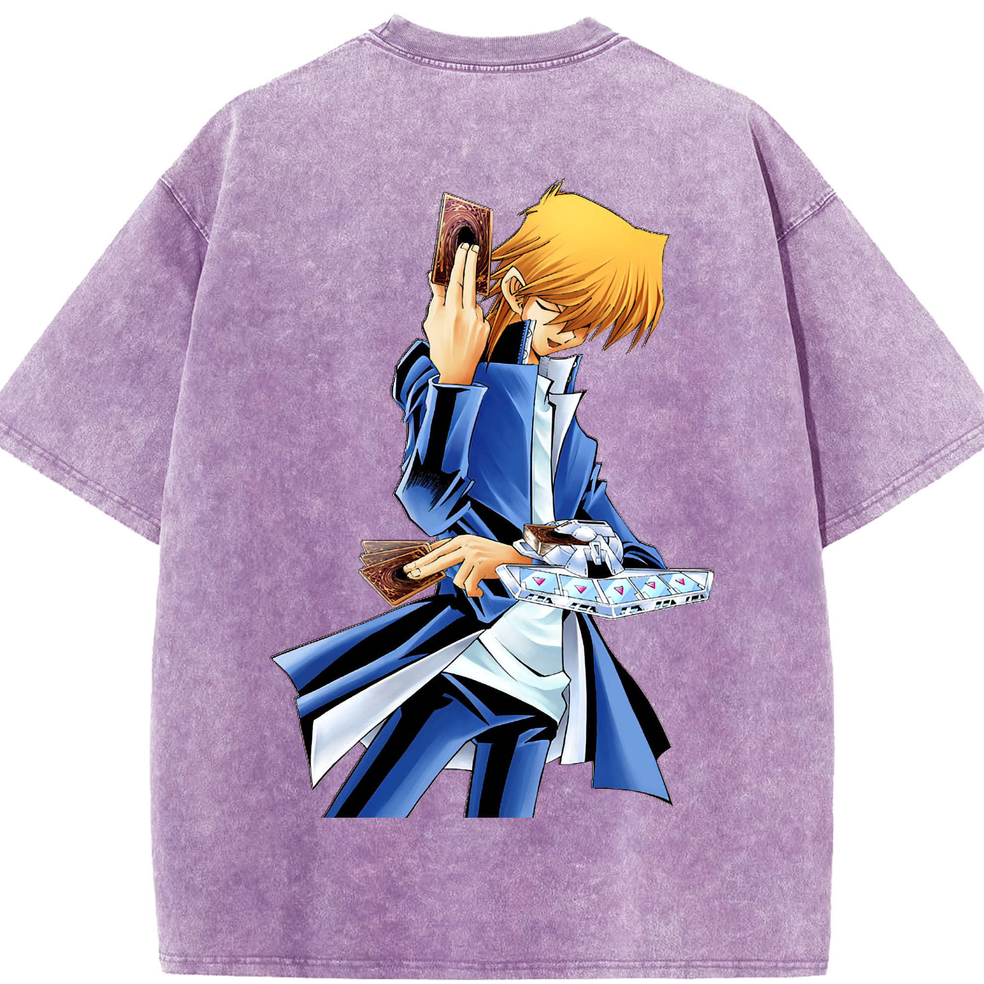 （画像用） 遊☆戯☆王 Yu-Gi-Oh! 綿100% ヴィンテージ風 半袖Tシャツ（背面プリント）