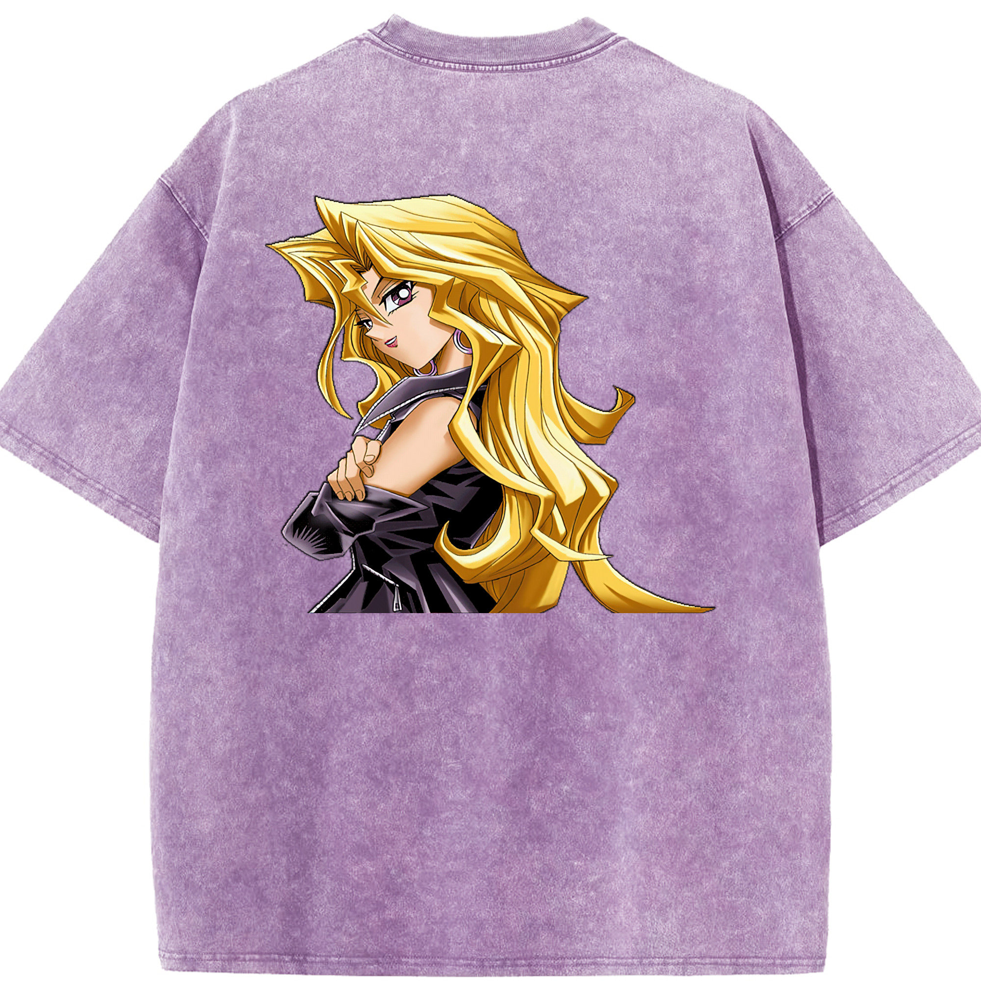 （画像用） 遊☆戯☆王 Yu-Gi-Oh! 綿100% ヴィンテージ風 半袖Tシャツ（背面プリント）