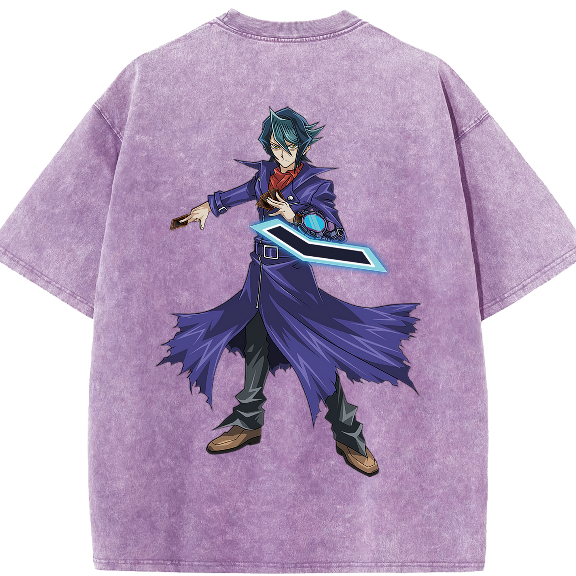 （画像用） 遊☆戯☆王 Yu-Gi-Oh! 綿100% ヴィンテージ風 半袖Tシャツ（背面プリント）