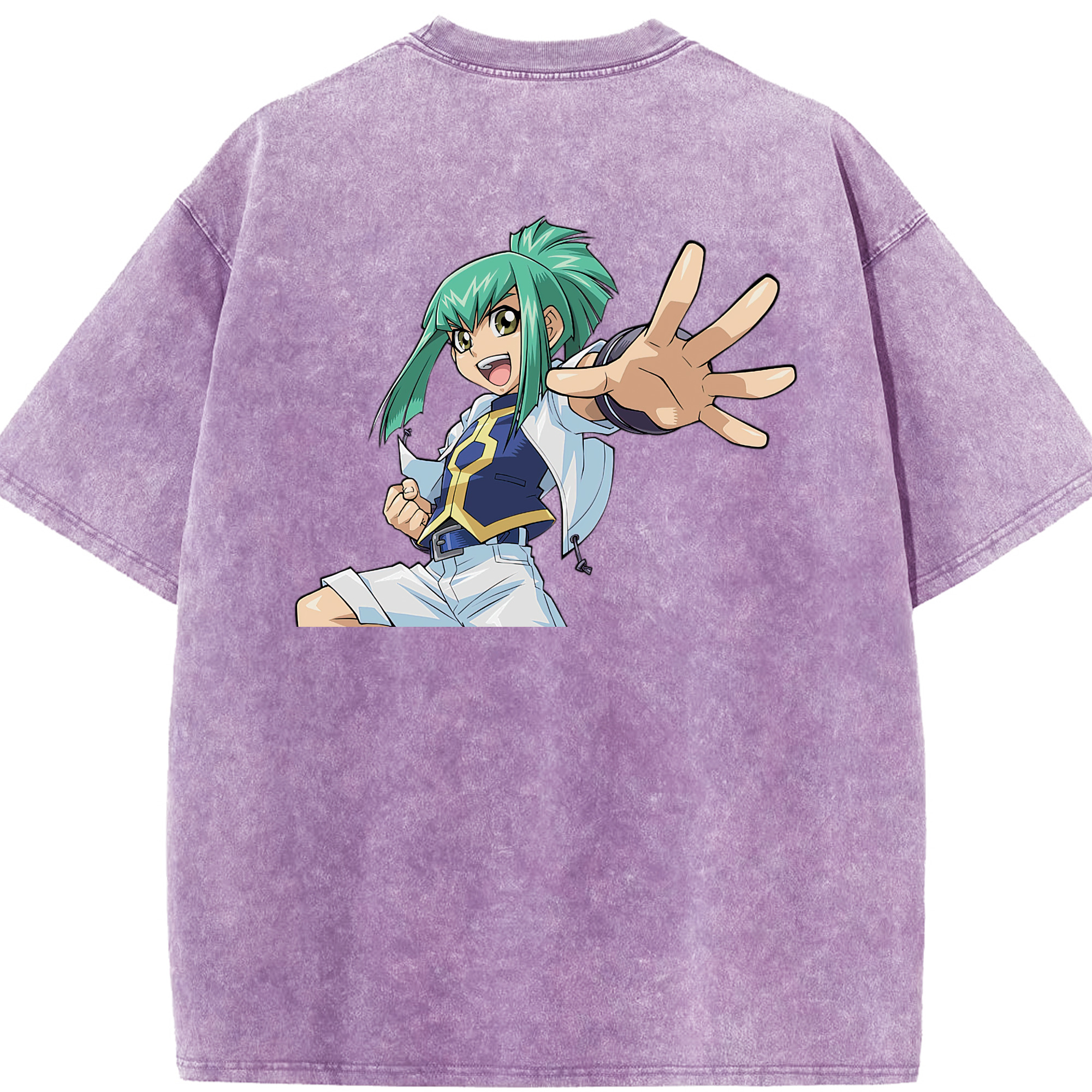 （画像用） 遊☆戯☆王 Yu-Gi-Oh! 綿100% ヴィンテージ風 半袖Tシャツ（背面プリント）