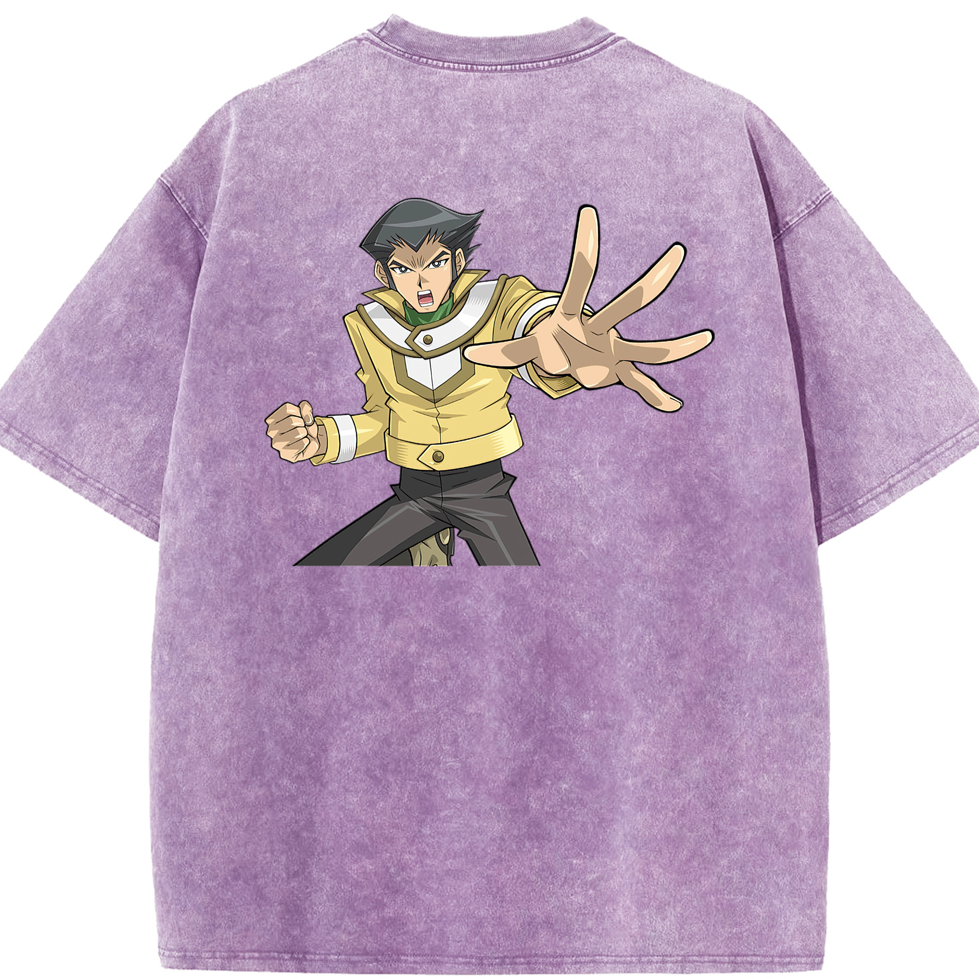 （画像用） 遊☆戯☆王 Yu-Gi-Oh! 綿100% ヴィンテージ風 半袖Tシャツ（背面プリント）
