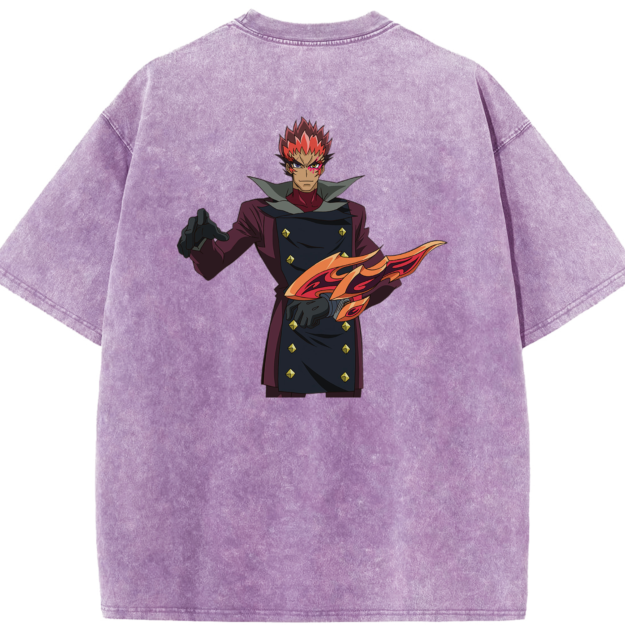 （画像用） 遊☆戯☆王 Yu-Gi-Oh! 綿100% ヴィンテージ風 半袖Tシャツ（背面プリント）