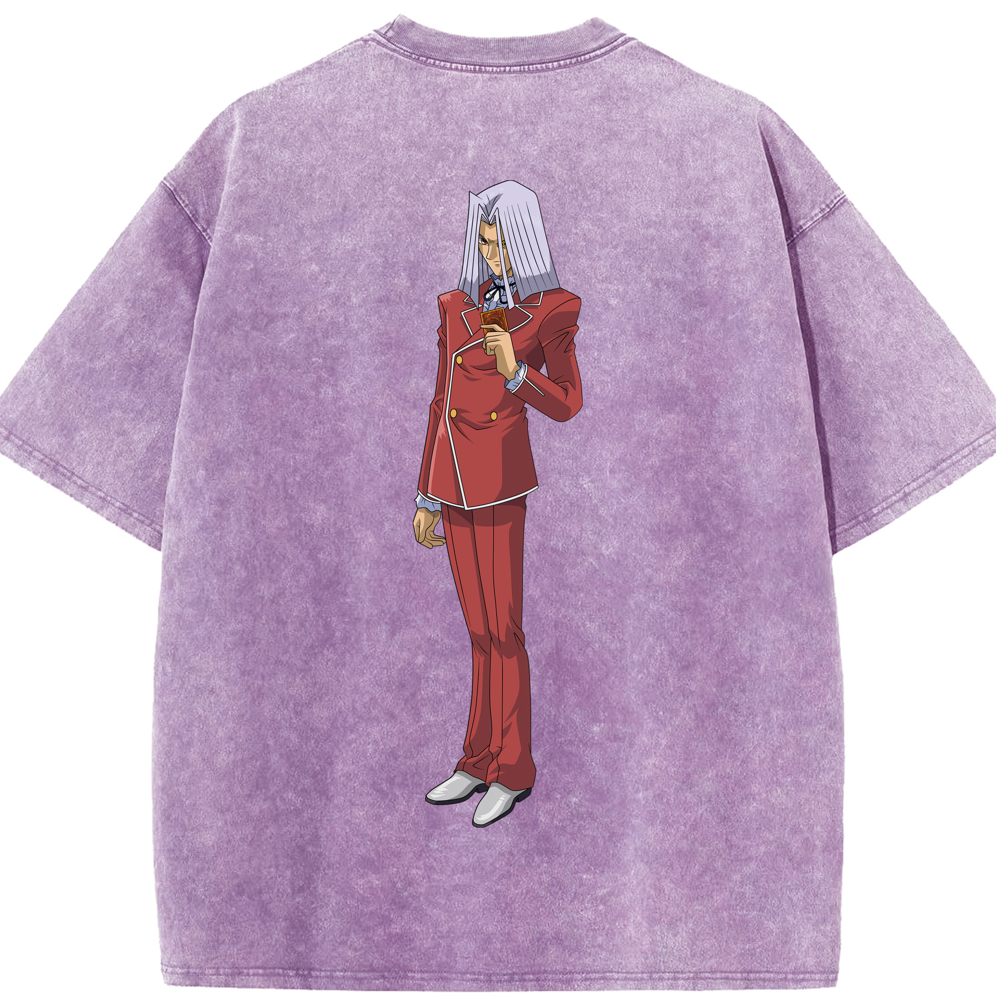 （画像用） 遊☆戯☆王 Yu-Gi-Oh! 綿100% ヴィンテージ風 半袖Tシャツ（背面プリント）