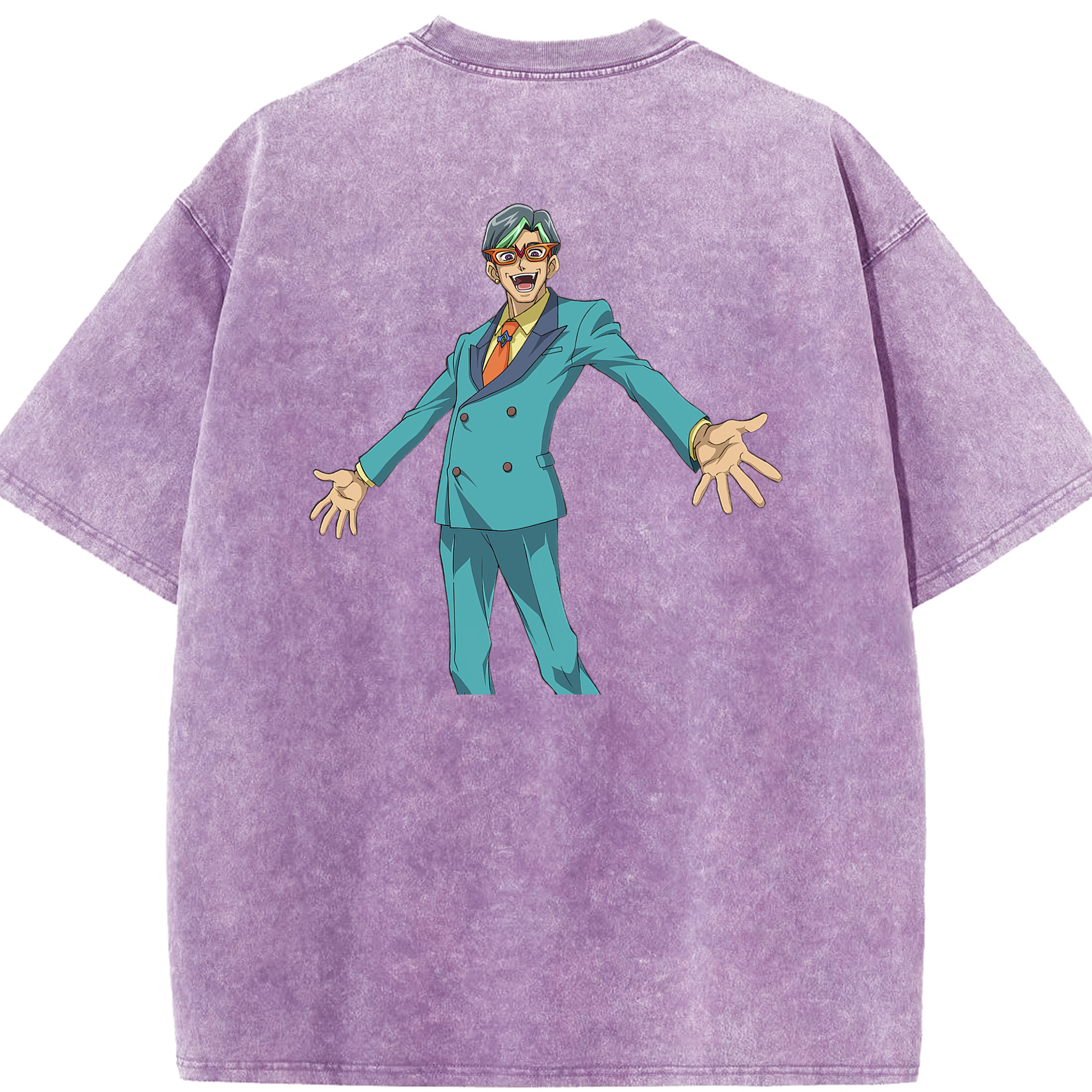 （画像用） 遊☆戯☆王 Yu-Gi-Oh! 綿100% ヴィンテージ風 半袖Tシャツ（背面プリント）