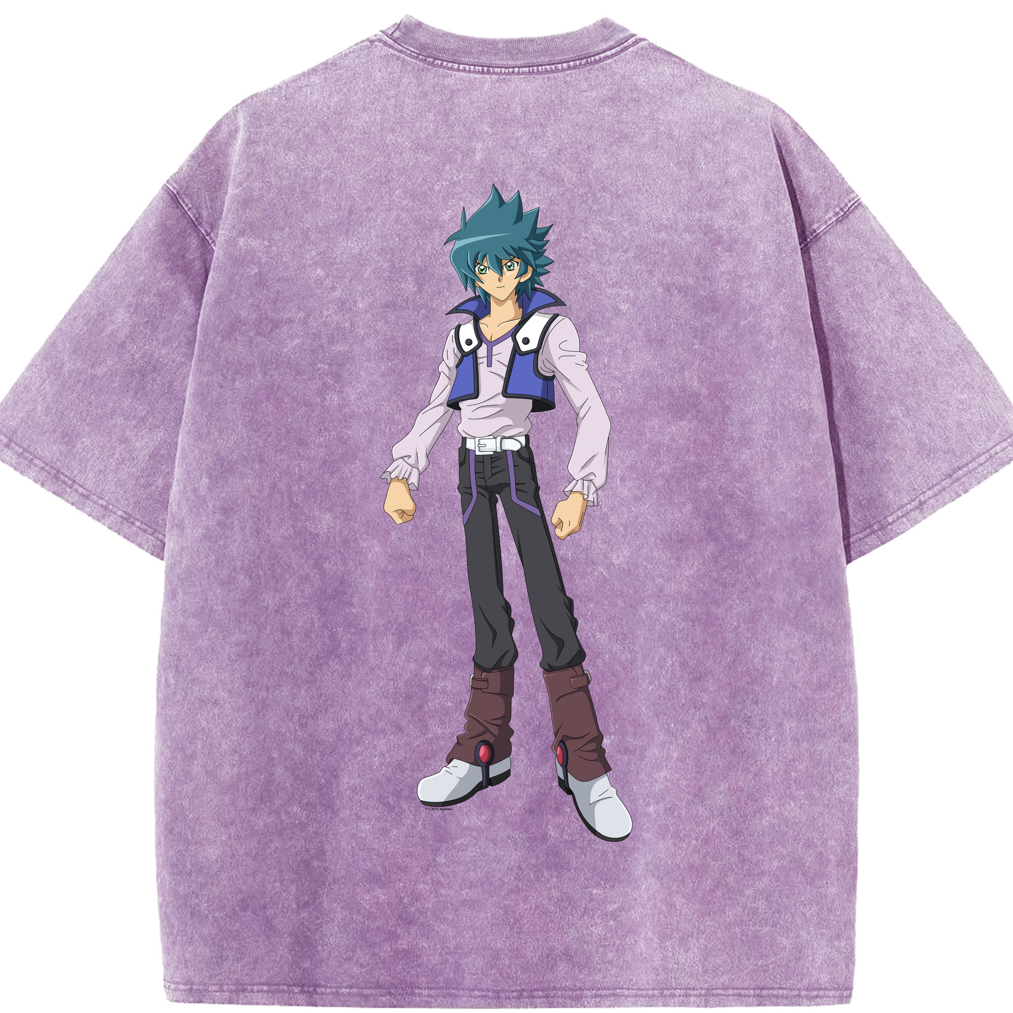 （画像用） 遊☆戯☆王 Yu-Gi-Oh! 綿100% ヴィンテージ風 半袖Tシャツ（背面プリント）