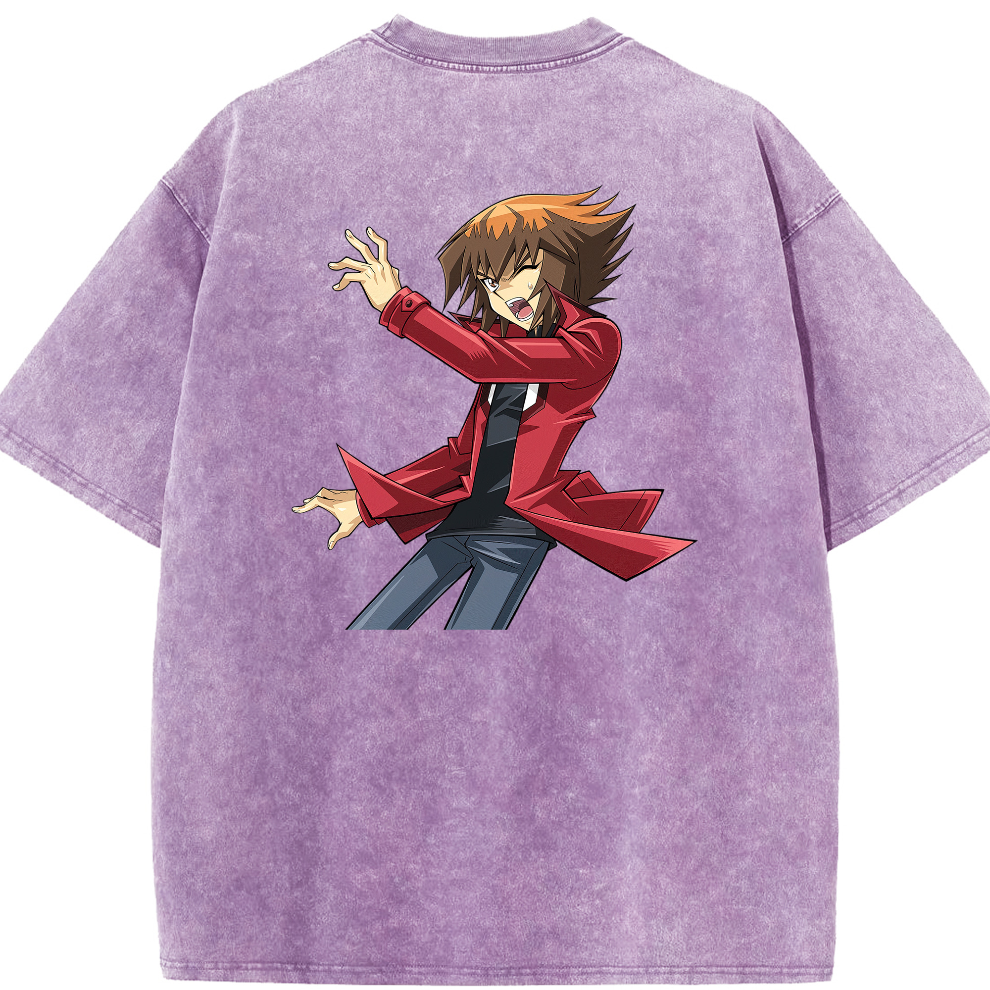 （画像用） 遊☆戯☆王 Yu-Gi-Oh! 綿100% ヴィンテージ風 半袖Tシャツ（背面プリント）