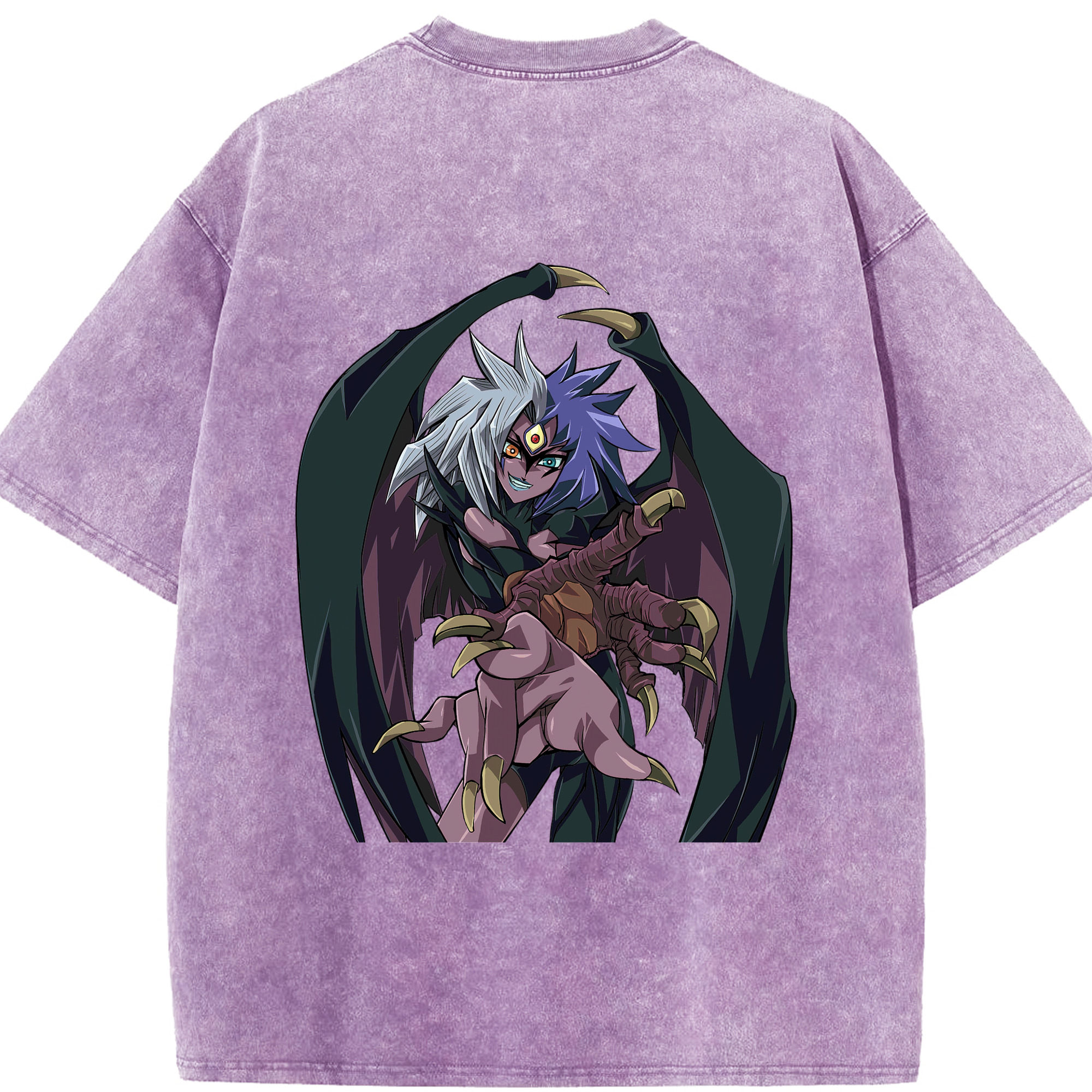 （画像用） 遊☆戯☆王 Yu-Gi-Oh! 綿100% ヴィンテージ風 半袖Tシャツ（背面プリント）