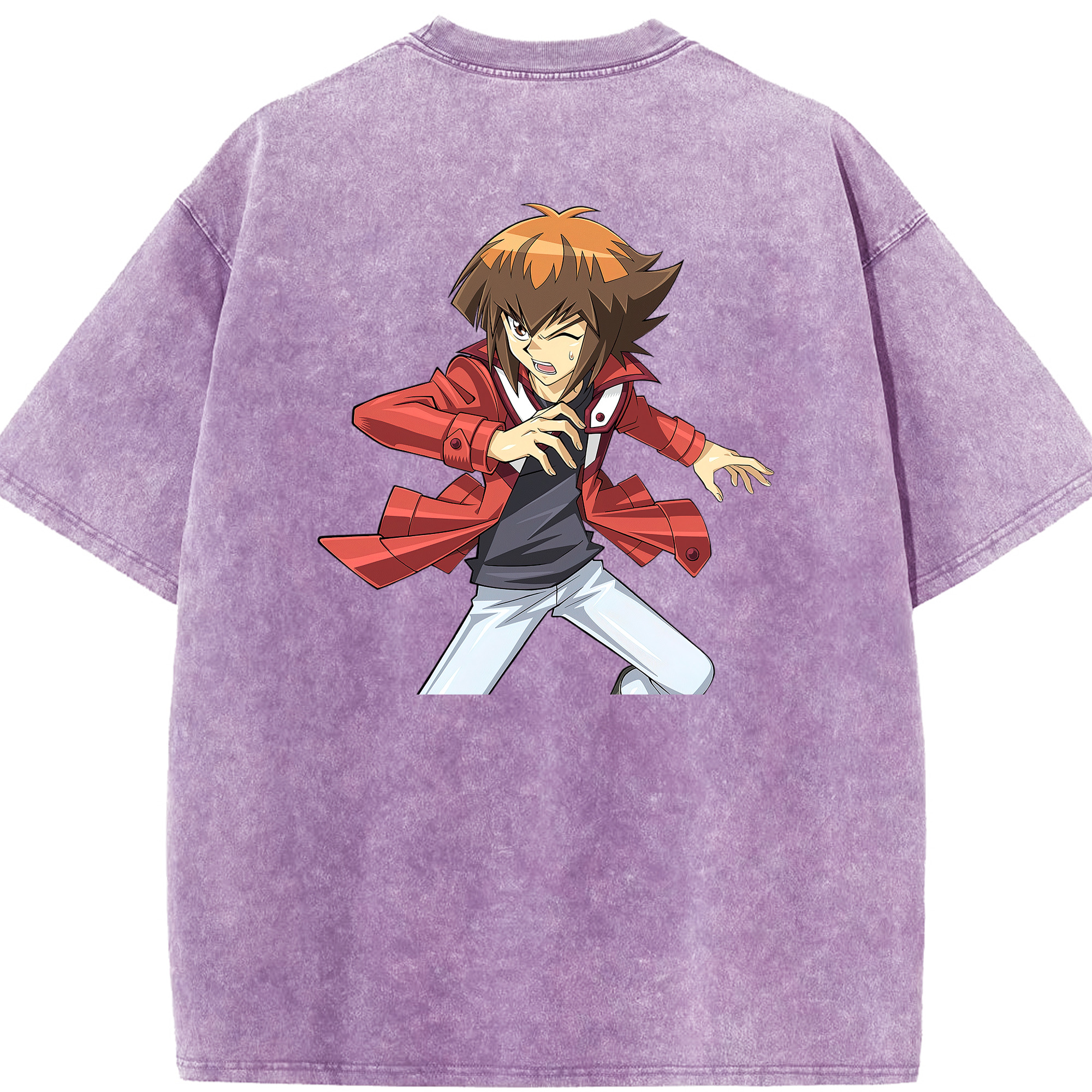 （画像用） 遊☆戯☆王 Yu-Gi-Oh! 綿100% ヴィンテージ風 半袖Tシャツ（背面プリント）