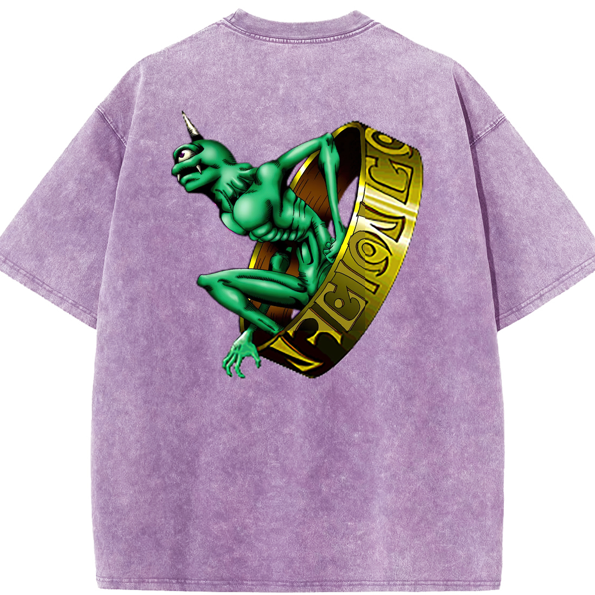 （画像用） 遊☆戯☆王 Yu-Gi-Oh! 綿100% ヴィンテージ風 半袖Tシャツ（背面プリント）