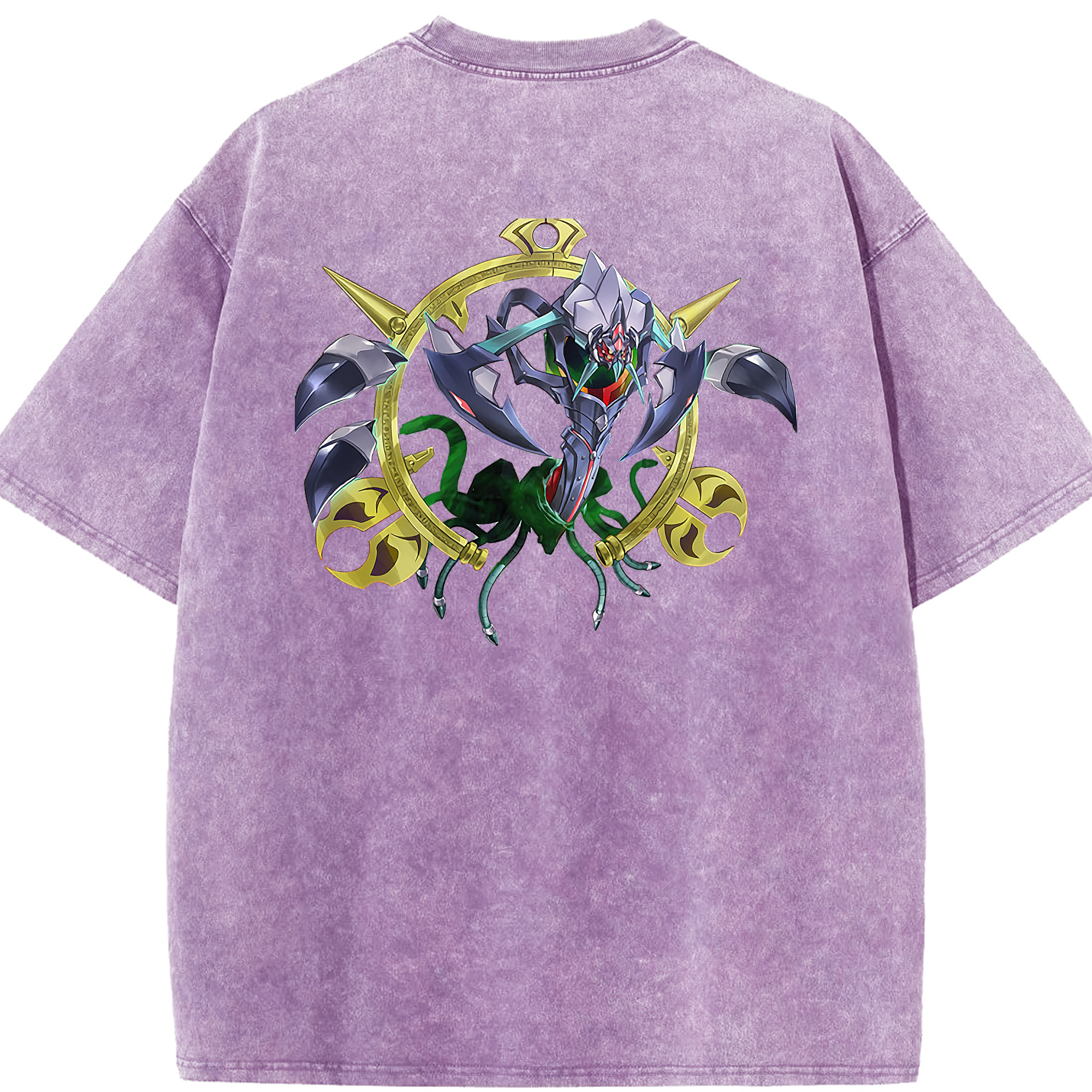 （画像用） 遊☆戯☆王 Yu-Gi-Oh! 綿100% ヴィンテージ風 半袖Tシャツ（背面プリント）