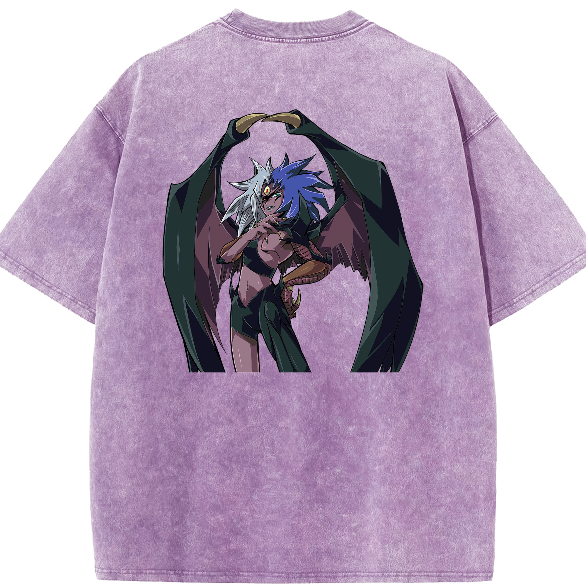 （画像用） 遊☆戯☆王 Yu-Gi-Oh! 綿100% ヴィンテージ風 半袖Tシャツ（背面プリント）