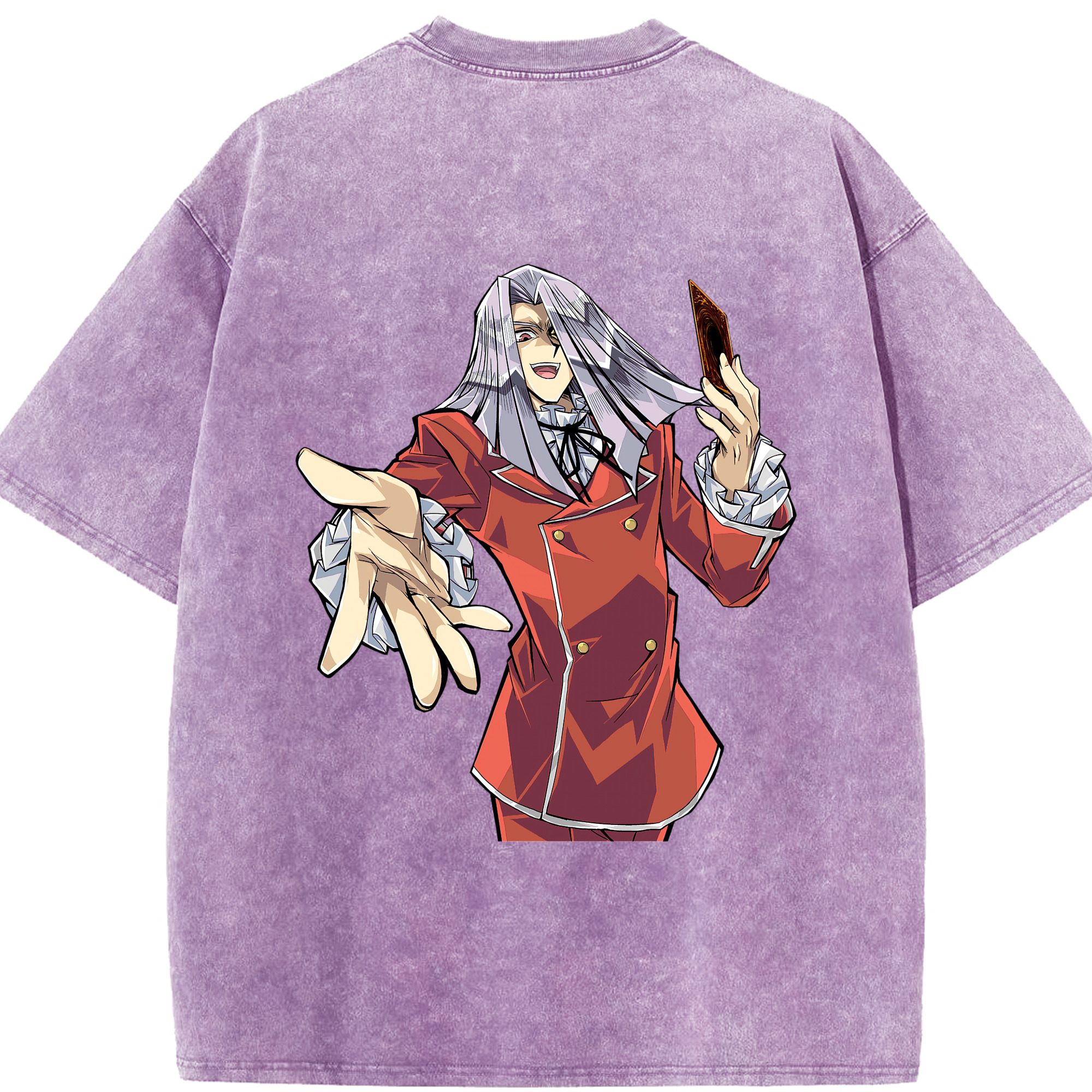 （画像用） 遊☆戯☆王 Yu-Gi-Oh! 綿100% ヴィンテージ風 半袖Tシャツ（背面プリント）