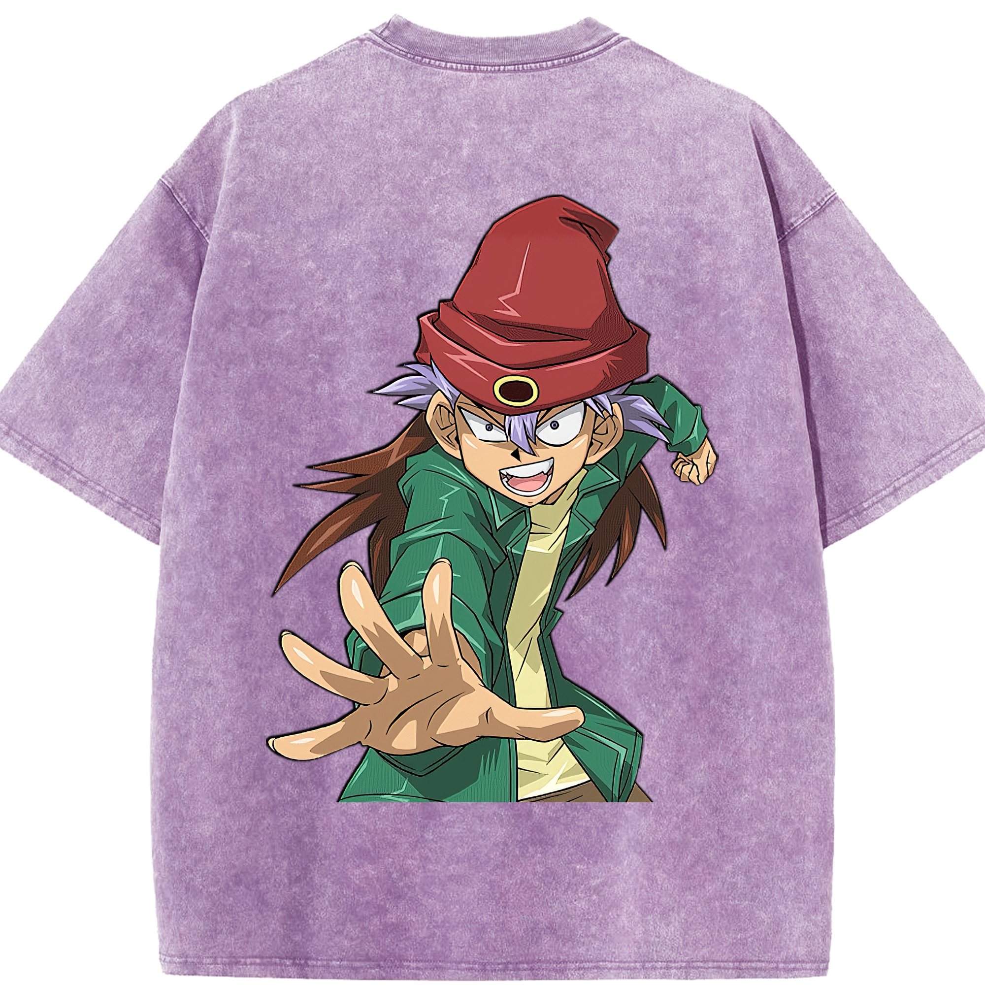 （画像用） 遊☆戯☆王 Yu-Gi-Oh! 綿100% ヴィンテージ風 半袖Tシャツ（背面プリント）