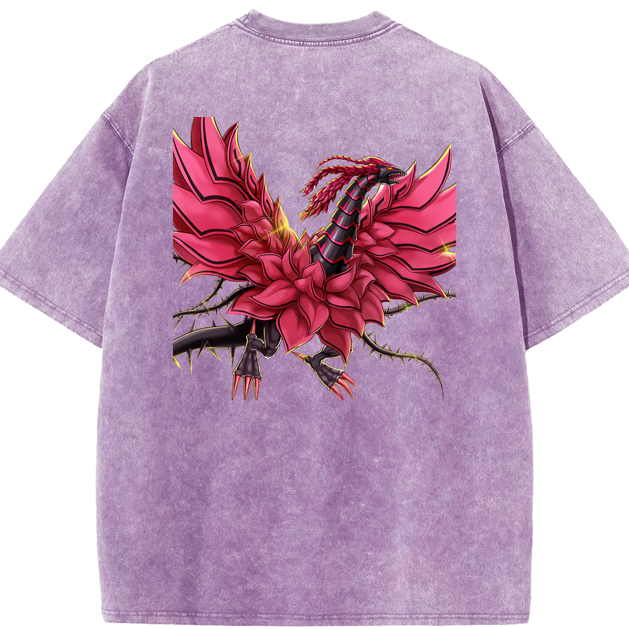 （画像用） 遊☆戯☆王 Yu-Gi-Oh! 綿100% ヴィンテージ風 半袖Tシャツ（背面プリント）