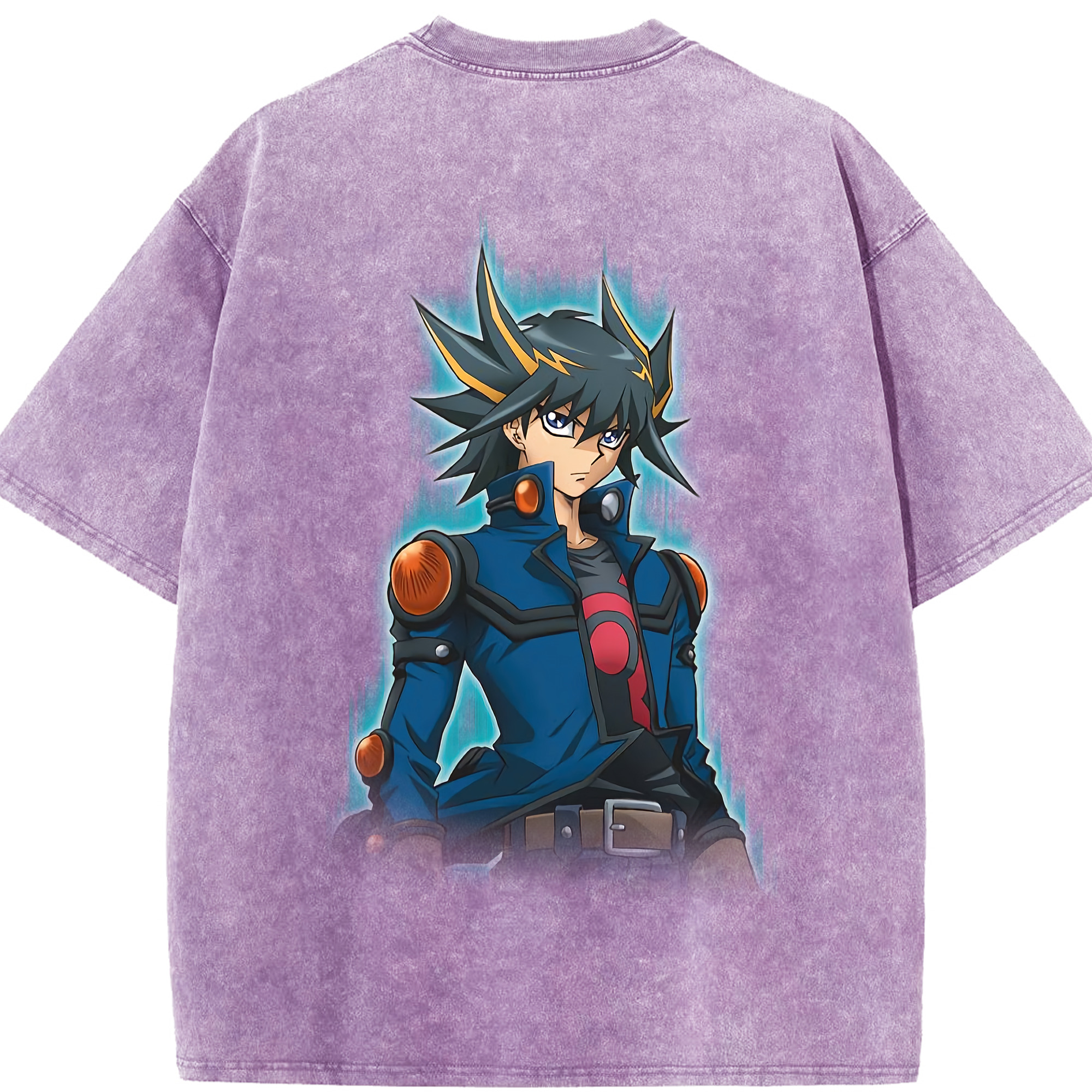 （画像用） 遊☆戯☆王 Yu-Gi-Oh! 綿100% ヴィンテージ風 半袖Tシャツ（背面プリント）