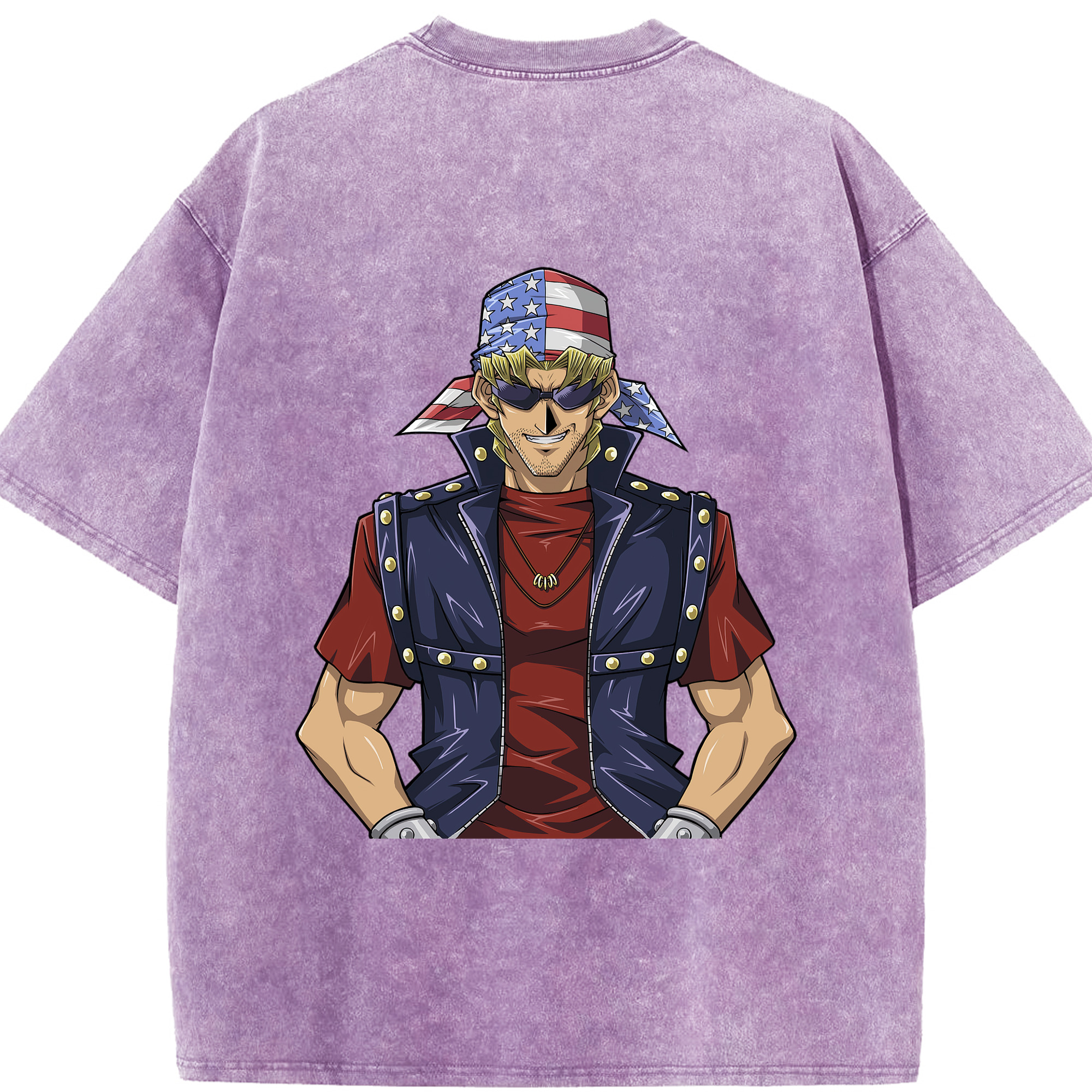 （画像用） 遊☆戯☆王 Yu-Gi-Oh! 綿100% ヴィンテージ風 半袖Tシャツ（背面プリント）