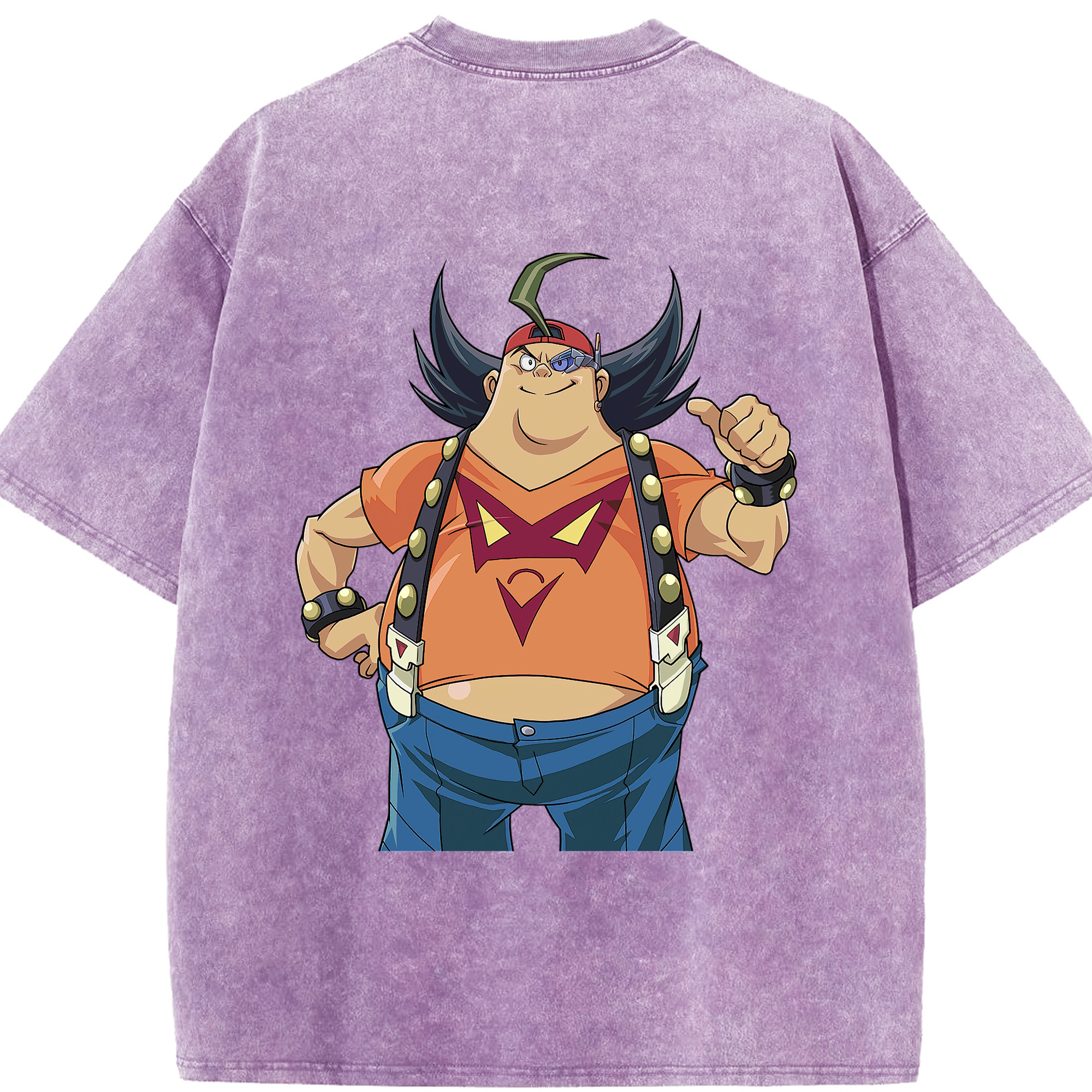 （画像用） 遊☆戯☆王 Yu-Gi-Oh! 綿100% ヴィンテージ風 半袖Tシャツ（背面プリント）