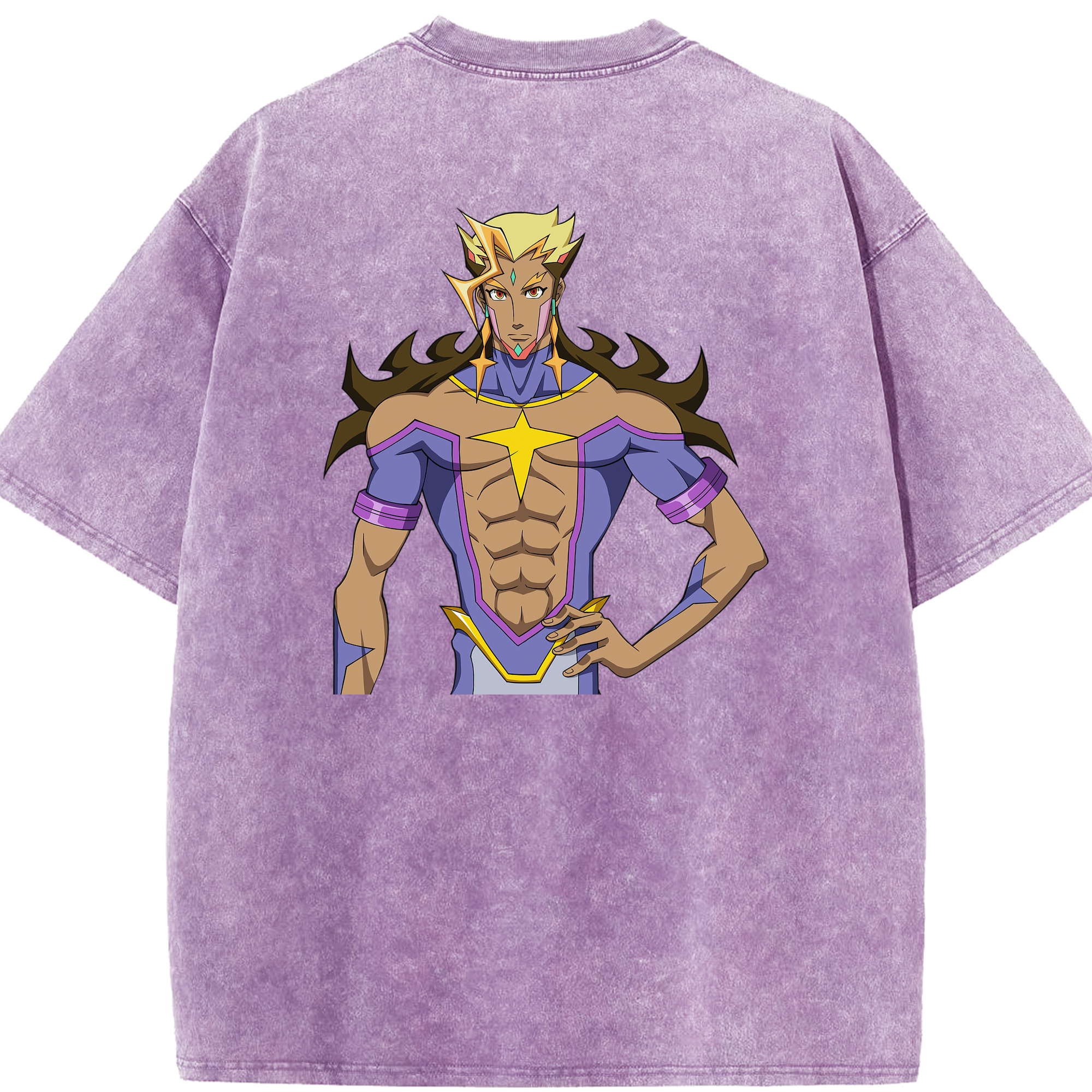 （画像用） 遊☆戯☆王 Yu-Gi-Oh! 綿100% ヴィンテージ風 半袖Tシャツ（背面プリント）