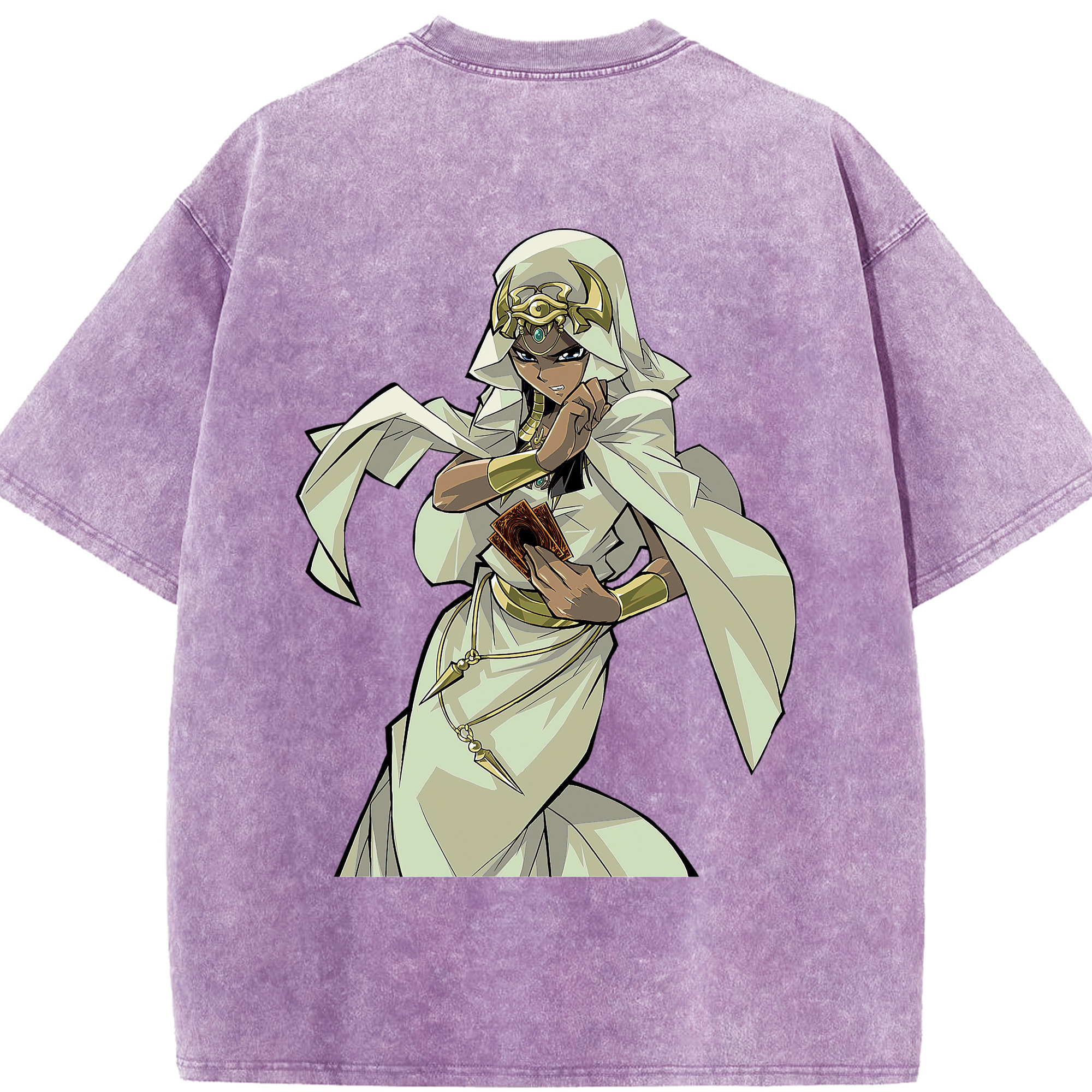 （画像用） 遊☆戯☆王 Yu-Gi-Oh! 綿100% ヴィンテージ風 半袖Tシャツ（背面プリント）