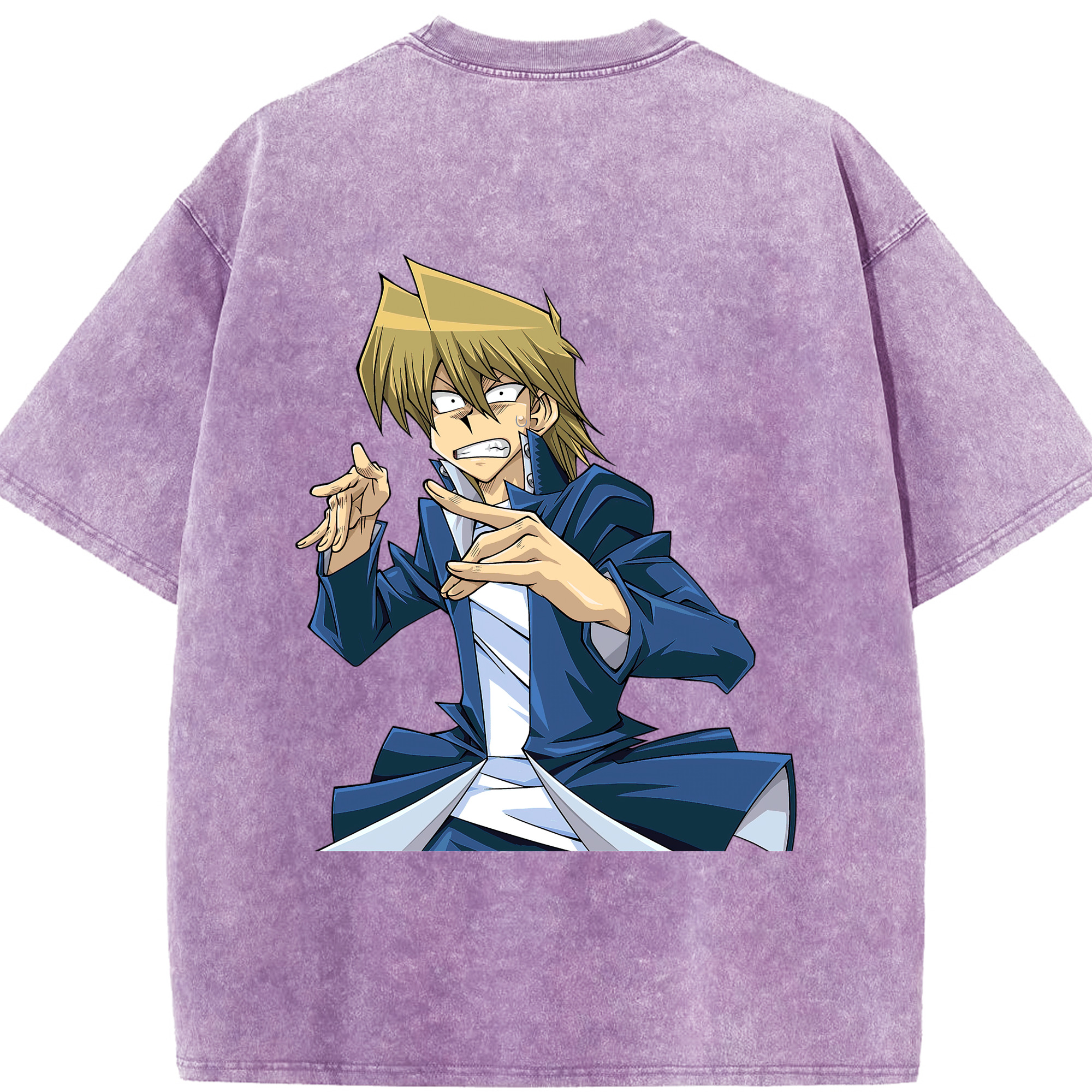 （画像用） 遊☆戯☆王 Yu-Gi-Oh! 綿100% ヴィンテージ風 半袖Tシャツ（背面プリント）