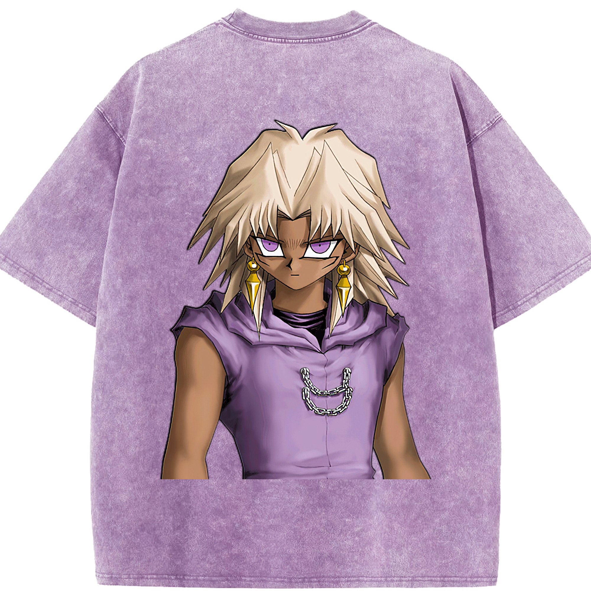 （画像用） 遊☆戯☆王 Yu-Gi-Oh! 綿100% ヴィンテージ風 半袖Tシャツ（背面プリント）