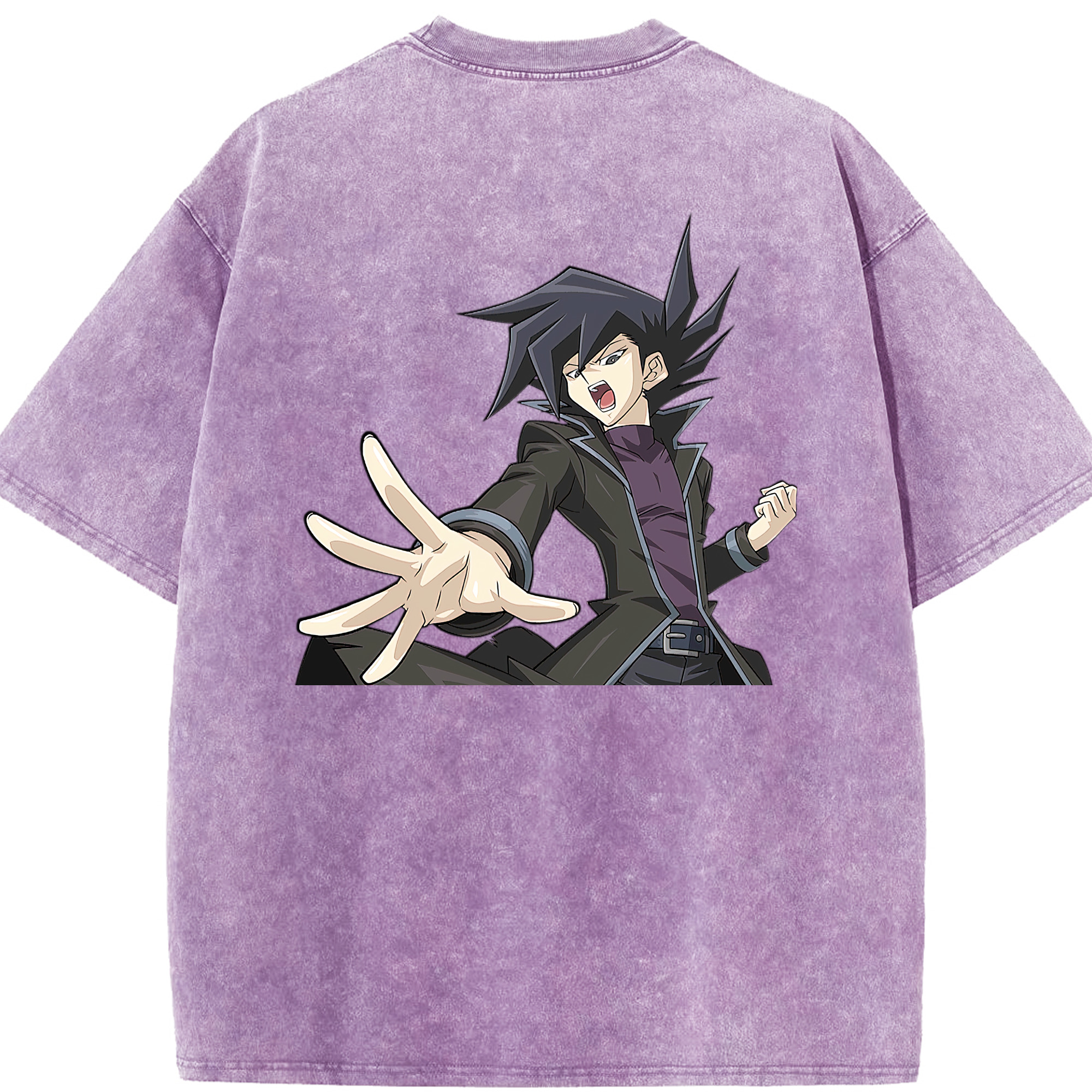 （画像用） 遊☆戯☆王 Yu-Gi-Oh! 綿100% ヴィンテージ風 半袖Tシャツ（背面プリント）