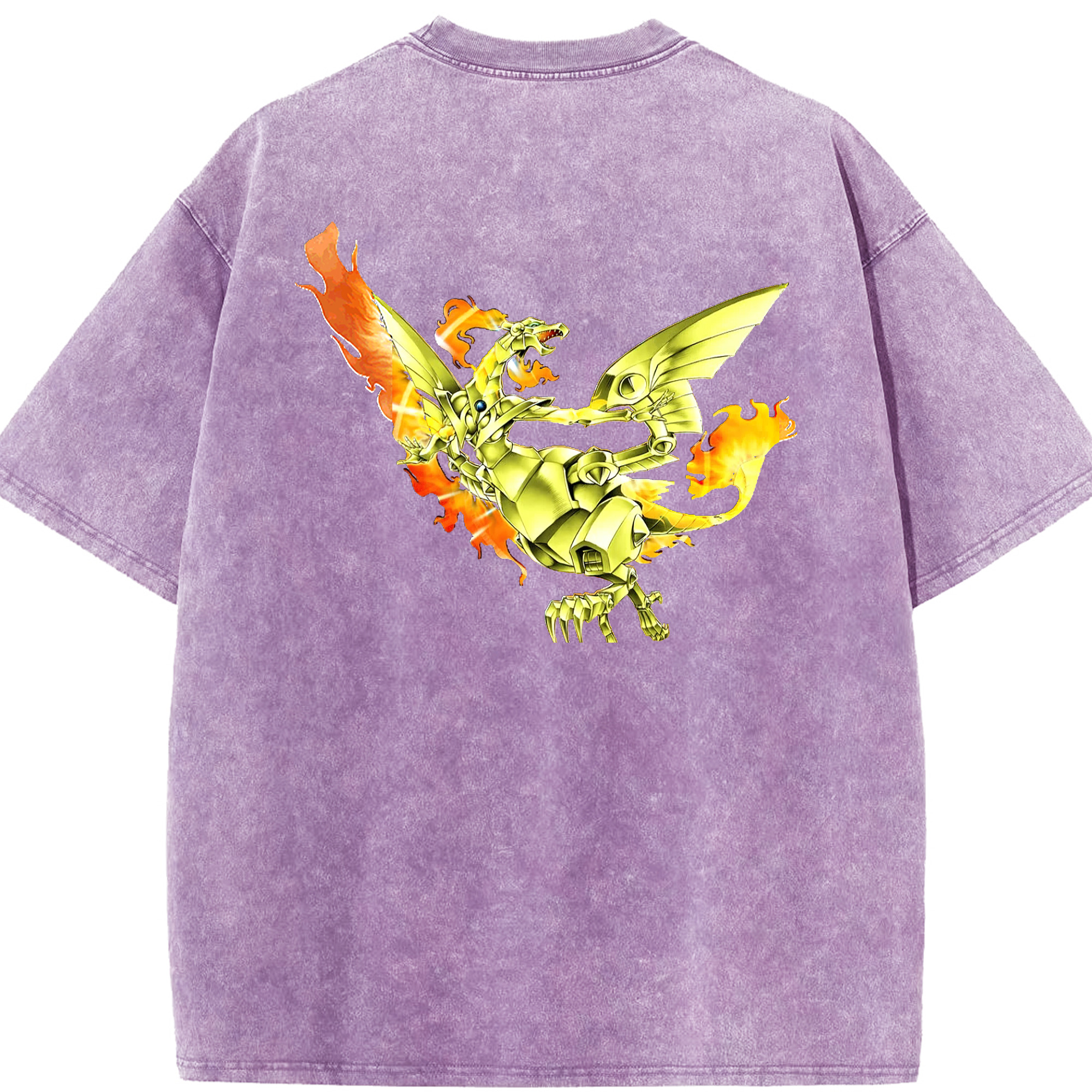 （画像用） 遊☆戯☆王 Yu-Gi-Oh! 綿100% ヴィンテージ風 半袖Tシャツ（背面プリント）